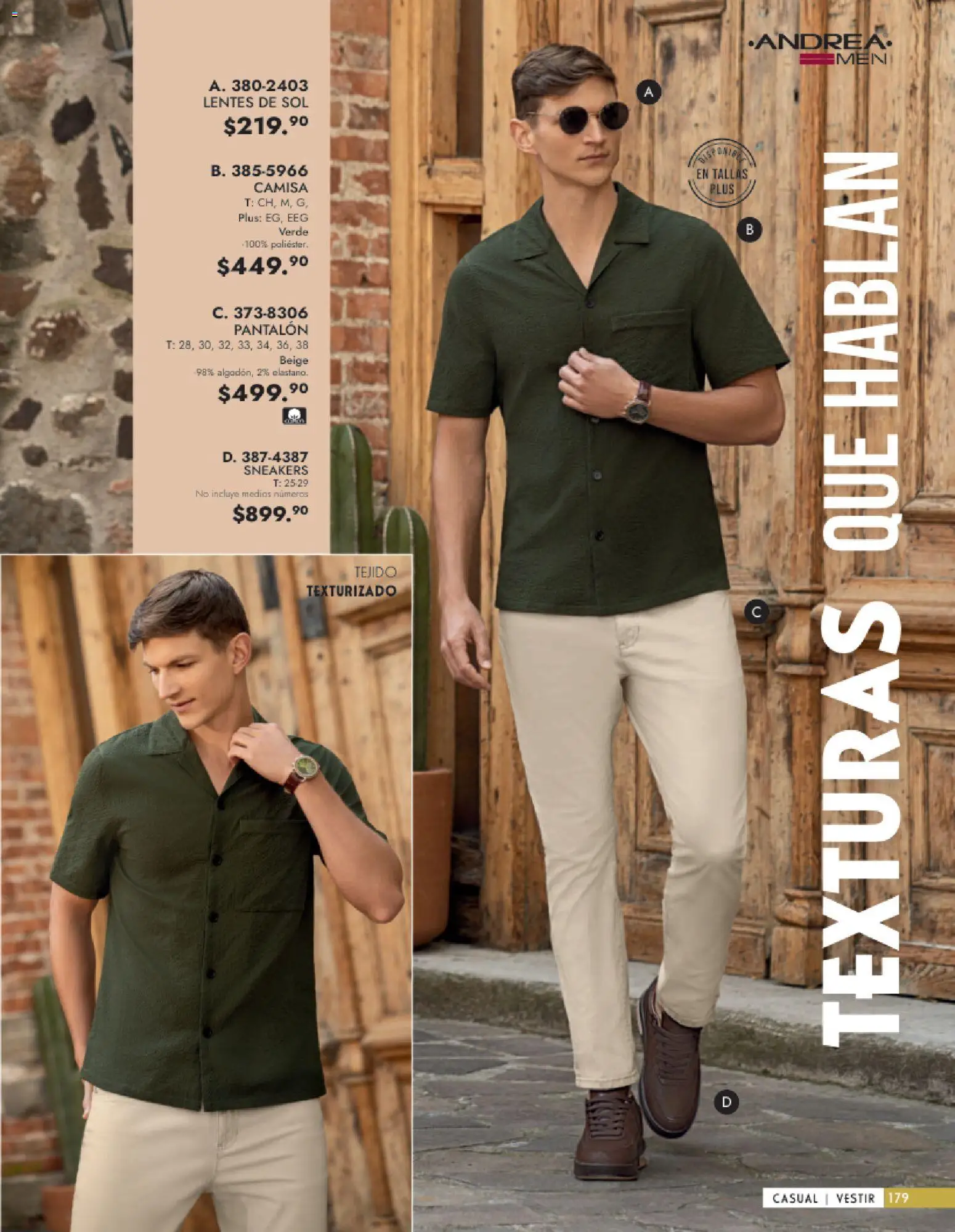 Nuevas ofertas de Andrea válidas en toda la República Mexicana desde el 25.01.2026. ¡Encuentra las mejores ofertas en Andrea catálogo Vestir Caballero ! | Página: 21