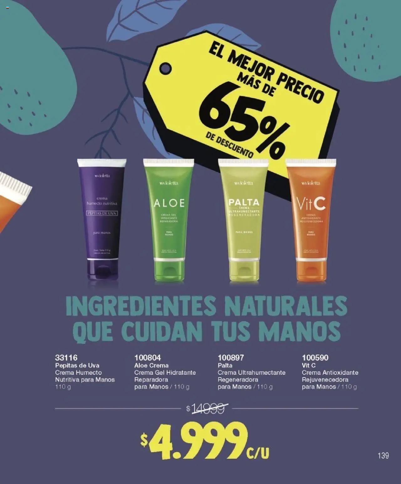 Violetta catálogo │ válido desde el 07.08.2025 | Página: 139 | Productos: Palta, Uva, Crema