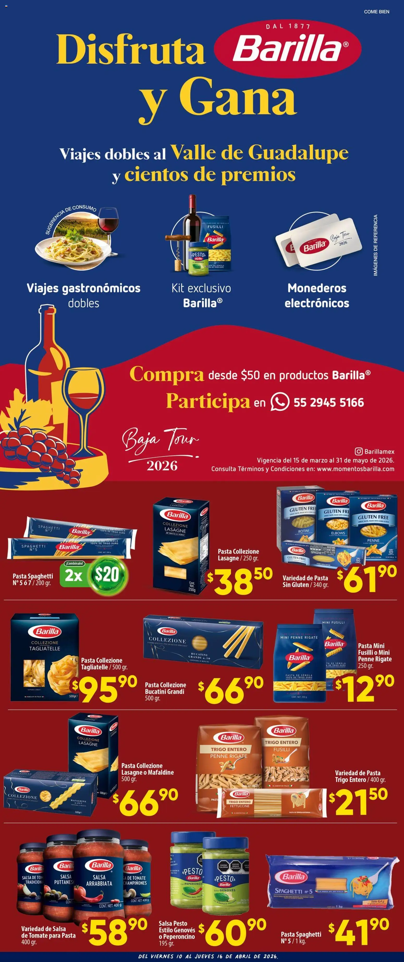 Nuevas ofertas de Calimax válidas en toda la República Mexicana desde el 10.04.2026. ¡Encuentra las mejores ofertas en Calimax folleto Rosarito! | Página: 3 | Productos: Tomate, Pasta, Salsa de tomate