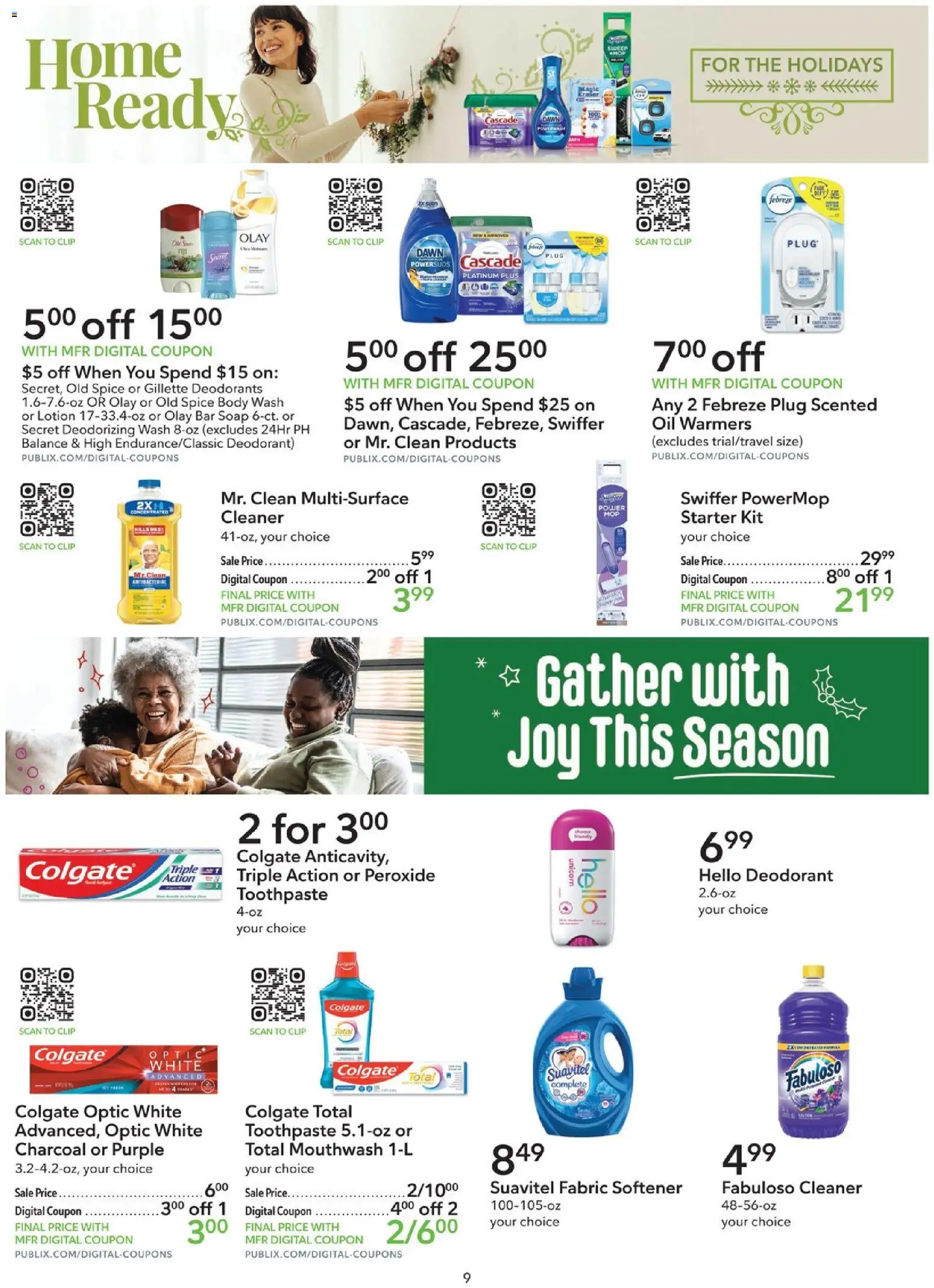 Publix Extra Savings - valid from 29.11.2025 | Page: 9 | Products: Oil, Mouthwash, Bar Soap, Starter