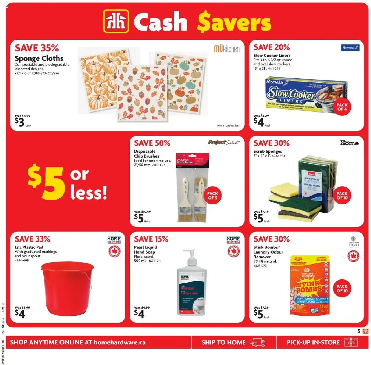 Home Hardware flyer valid from 25.09.2025 | Page: 6 | Products: Cooker, Sponge, Soap