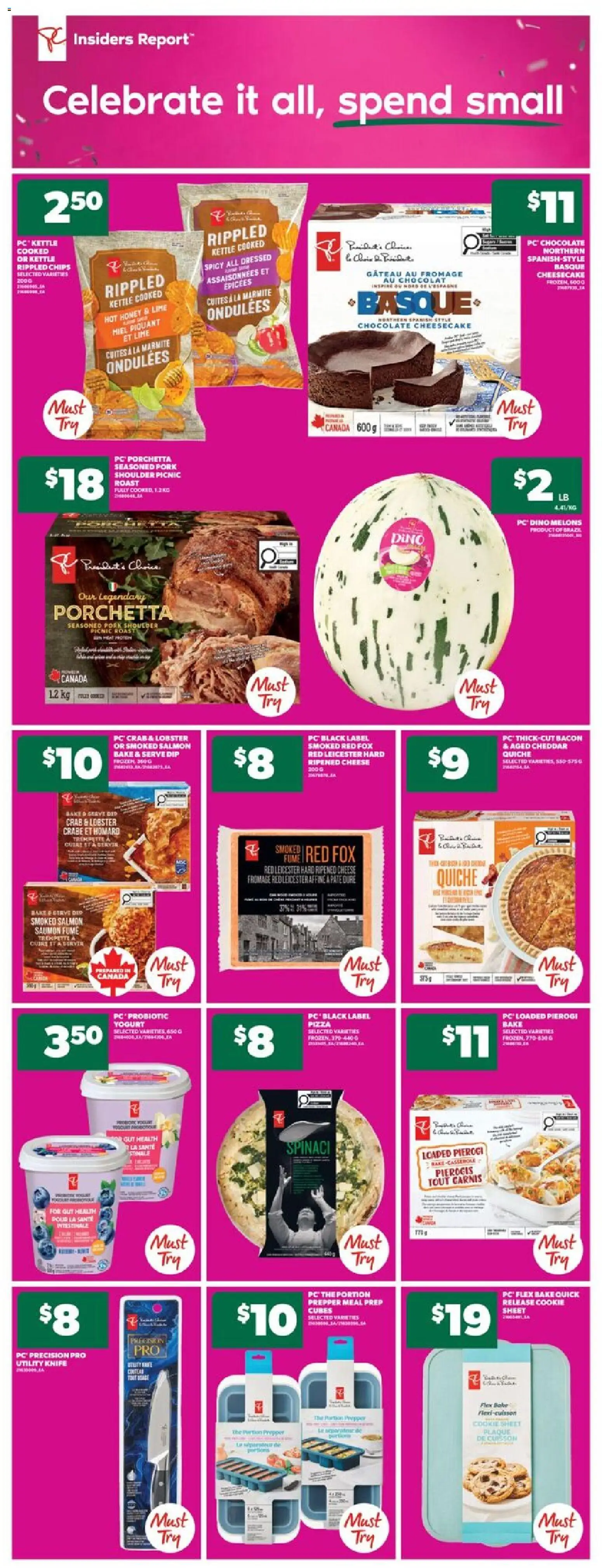 Real Canadian Superstore flyer valid from 11.12.2025 | Page: 12 | Products: PC, Cheese, Chocolate, Pork