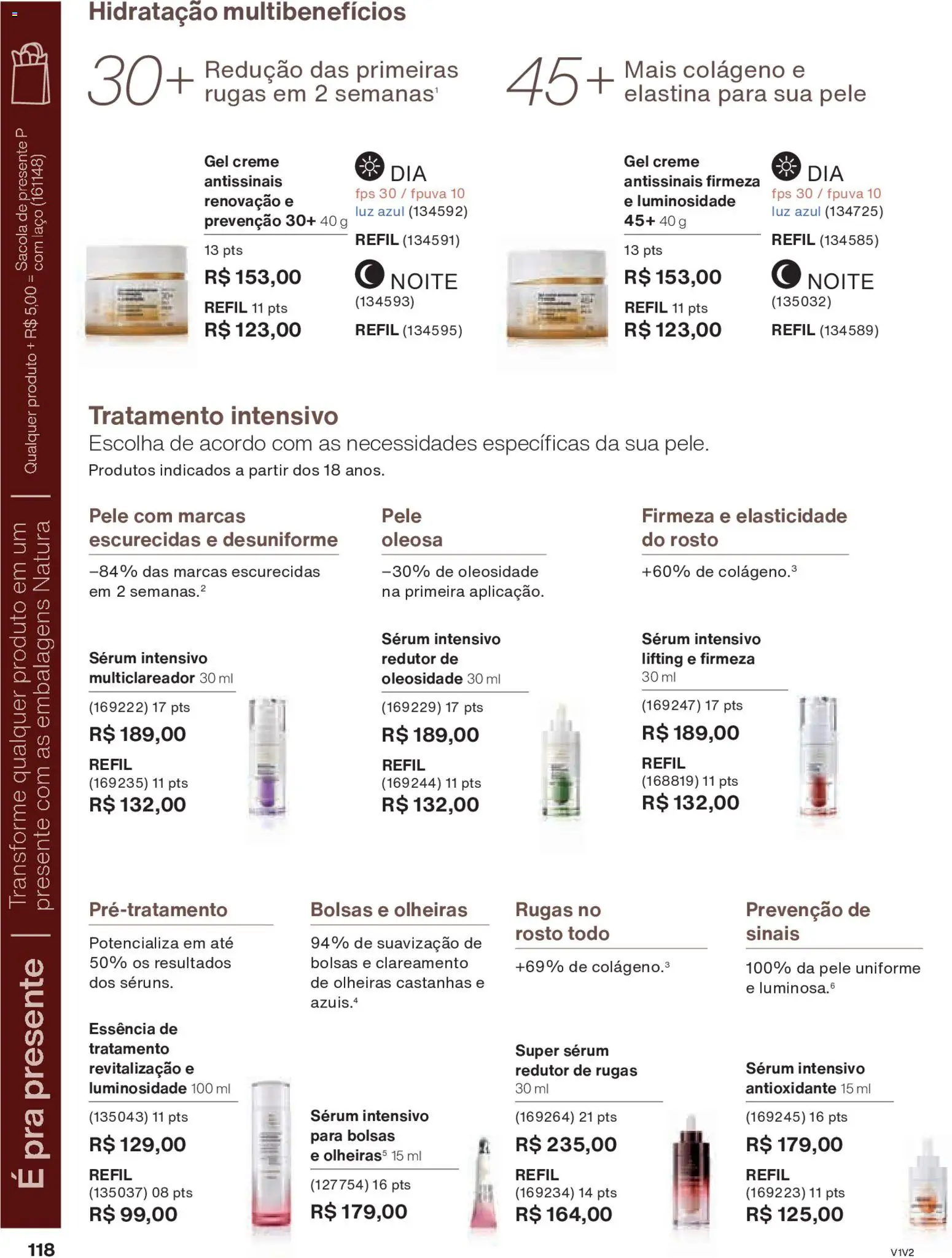 Natura Folheto - válido de 26.11.2025 | Página: 118 | Produtos: Castanhas, Colágeno, Sérum, Creme