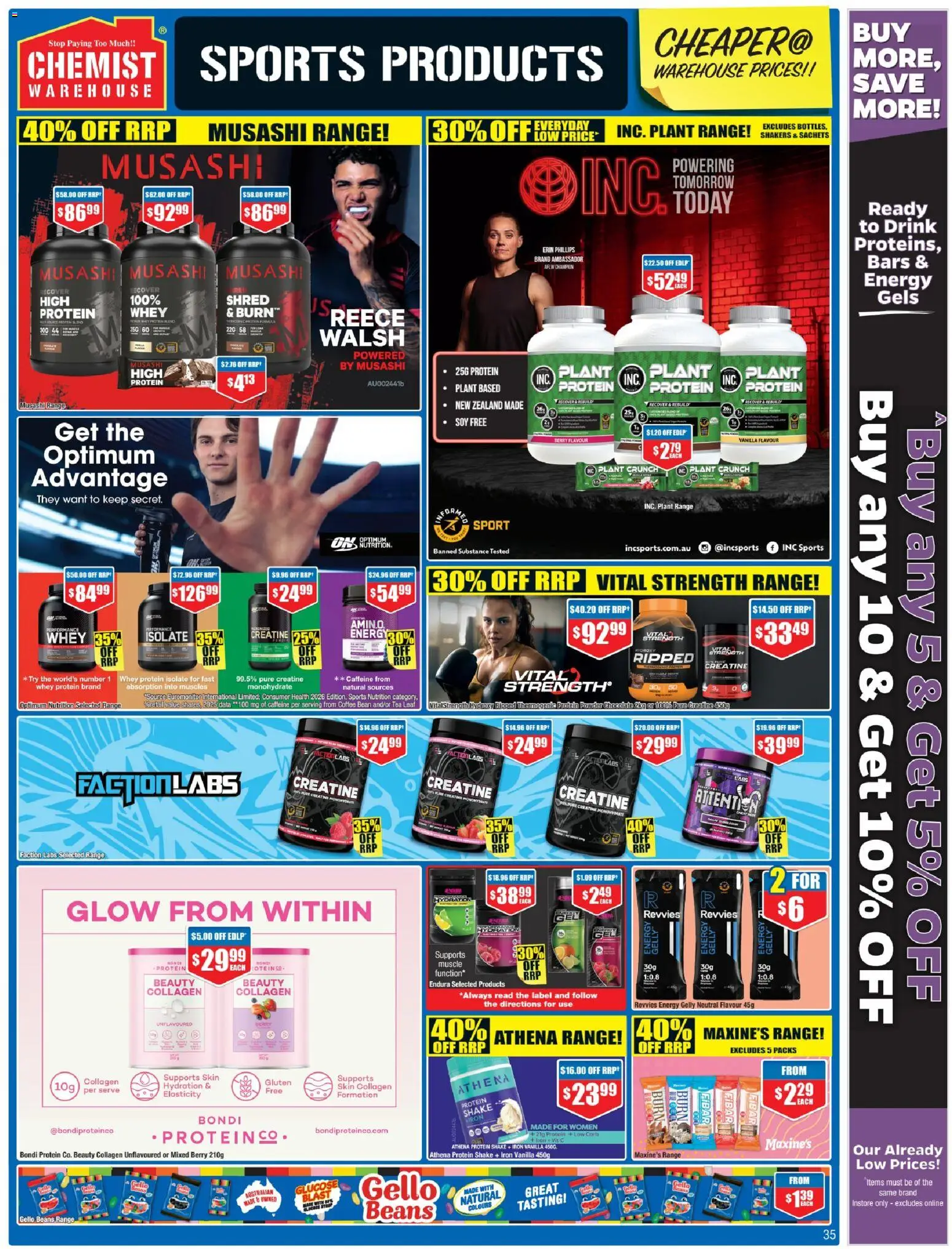 Chemist Warehouse catalogue - valid from 26.03.2026 | Page: 35 | Products: Powder, Chocolate, Tea, Iron