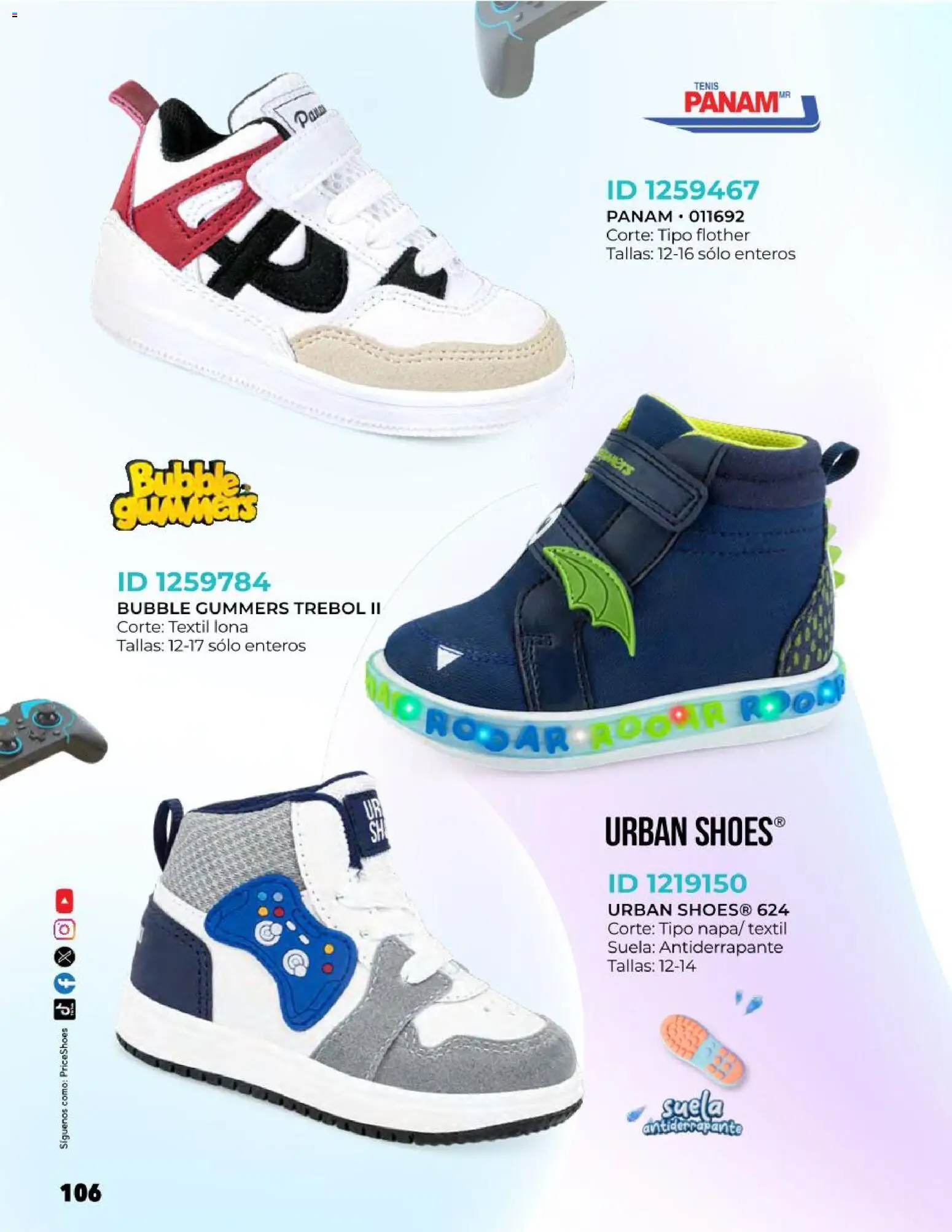 Nuevas ofertas de Price Shoes válidas en toda la República Mexicana desde el 27.10.2025. ¡Encuentra las mejores ofertas en Price Shoes catálogo Kids todo en uno! | Página: 106 | Productos: Tenis, Lona