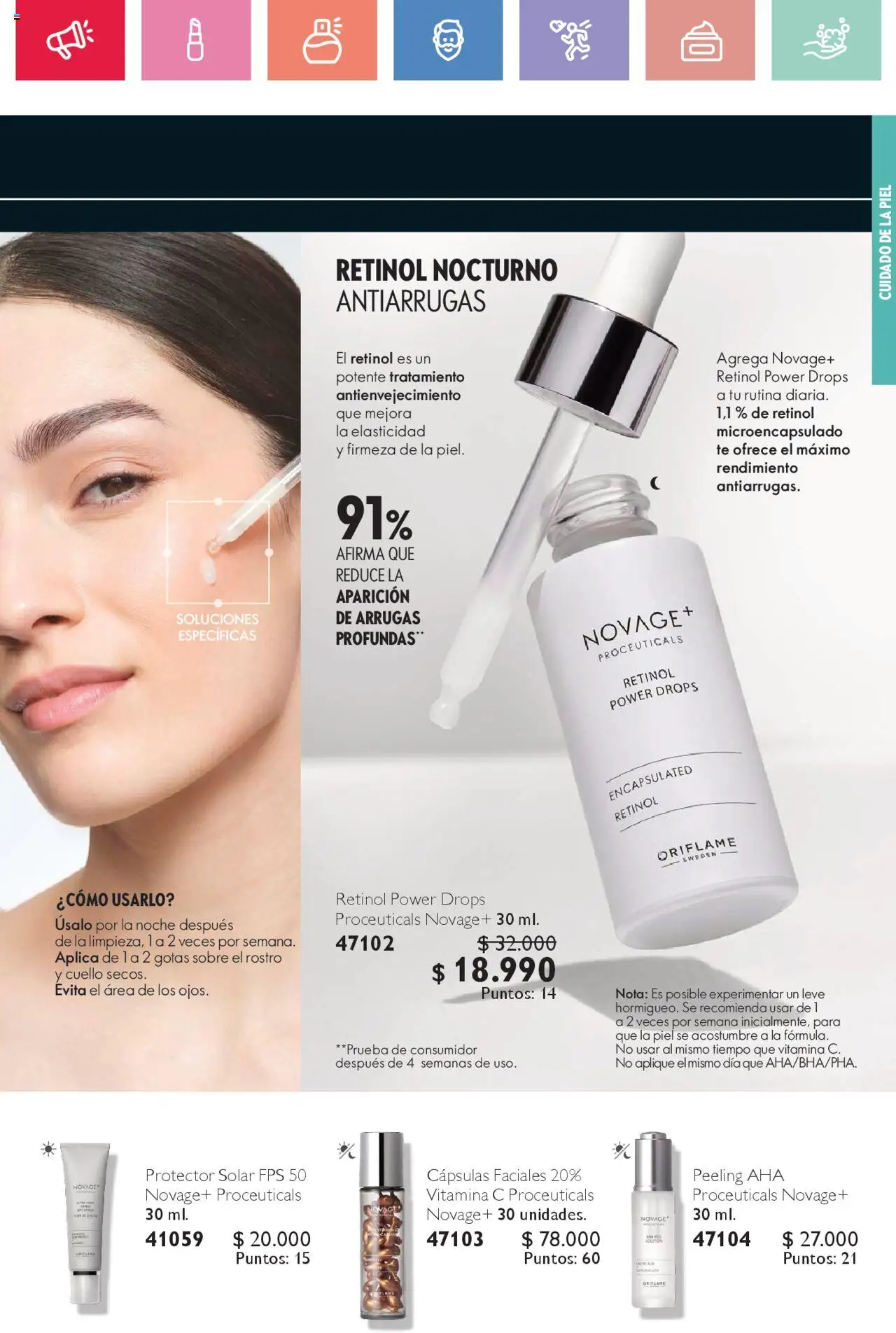 Oriflame catálogo │ válido desde el 02.08.2025 | Página: 49 | Productos: Protector solar, Cuello, Sobre, Té