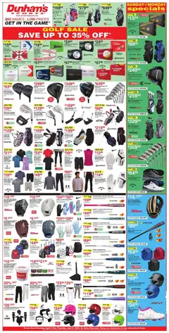 Preview of Dunham's Sports weekly ads valid from 04.04.2026