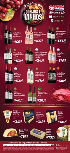 Mateus ofertas Queijos e Vinhos - Pré-Visualização do folheto da loja Mateus, válido de 02.04.2026