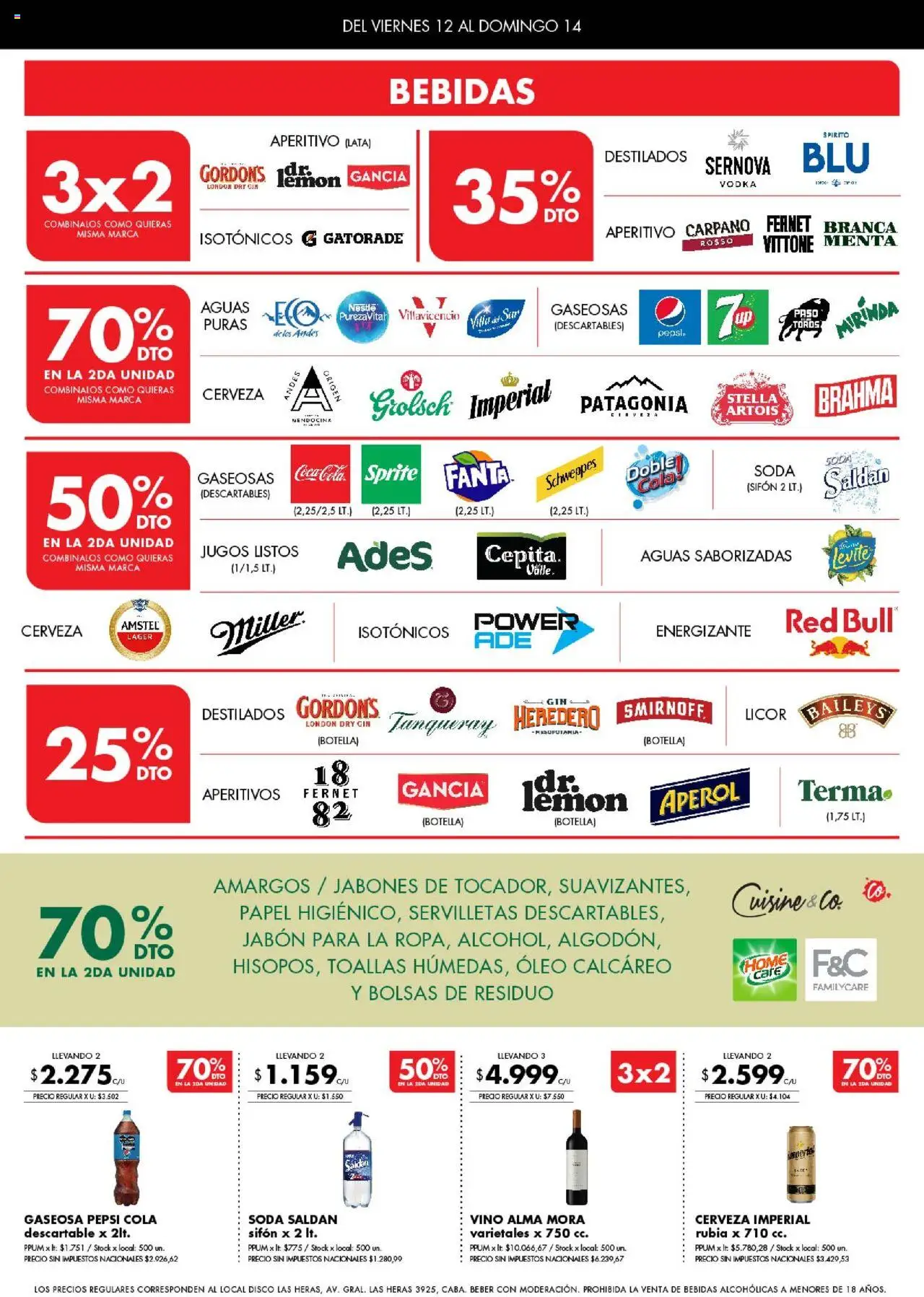 Disco - Ofertas | Córdoba │ válido desde el 12.09.2025 | Página: 5 | Productos: Vodka, Fernet, Gaseosa, Jabón
