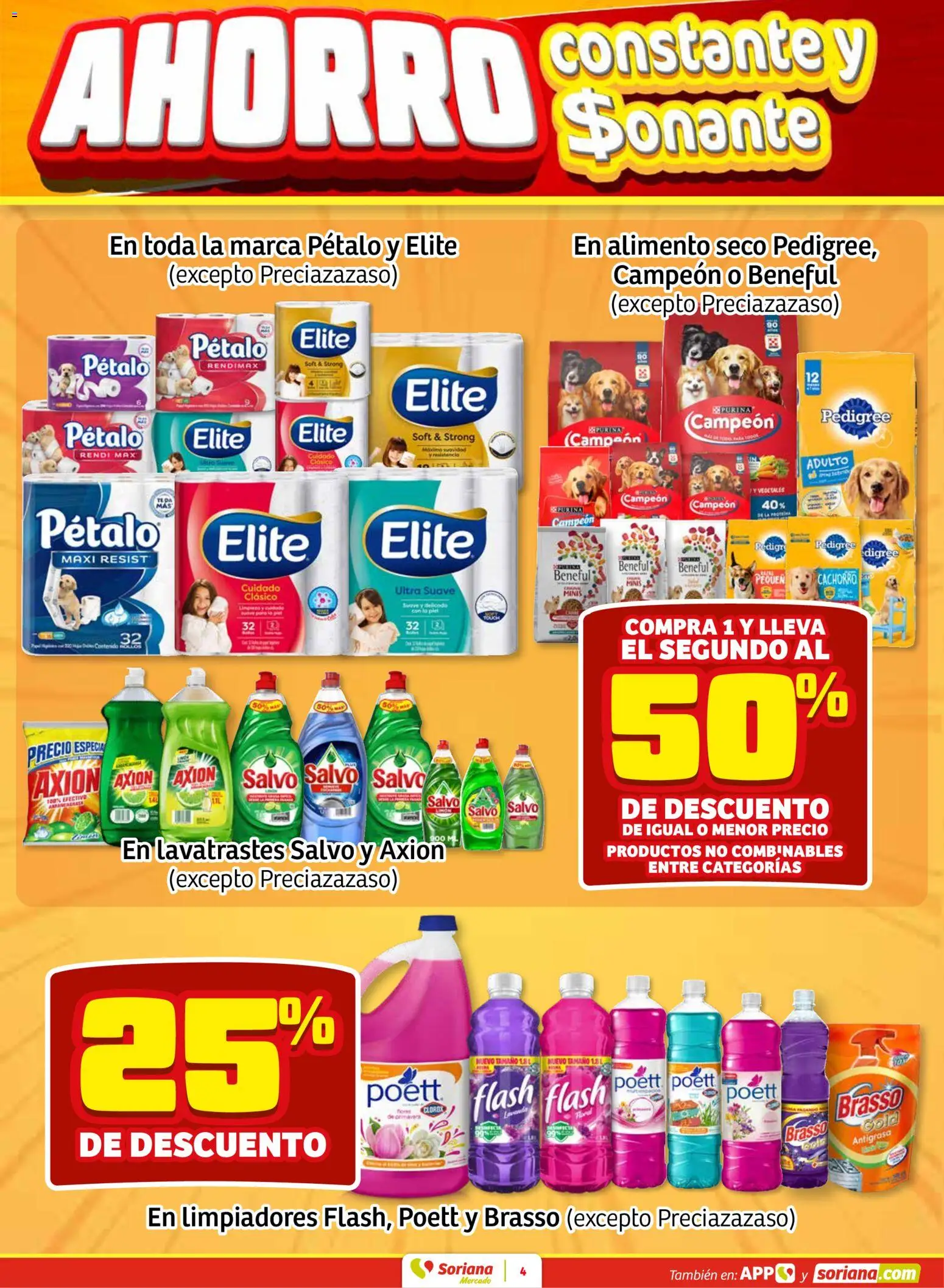 Nuevas ofertas de Soriana válidas en toda la República Mexicana desde el 12.02.2026. ¡Encuentra las mejores ofertas en Soriana - Fin de Semana Mercado: Ags, Nay, Jal, Qro, Col, Mich, Gto, Hgo, Tlax, Mor, Pue, Gro, Oax, Edo. de Mex, CDMX, Zac y SLP! | Página: 4 | Productos: Limón, Té
