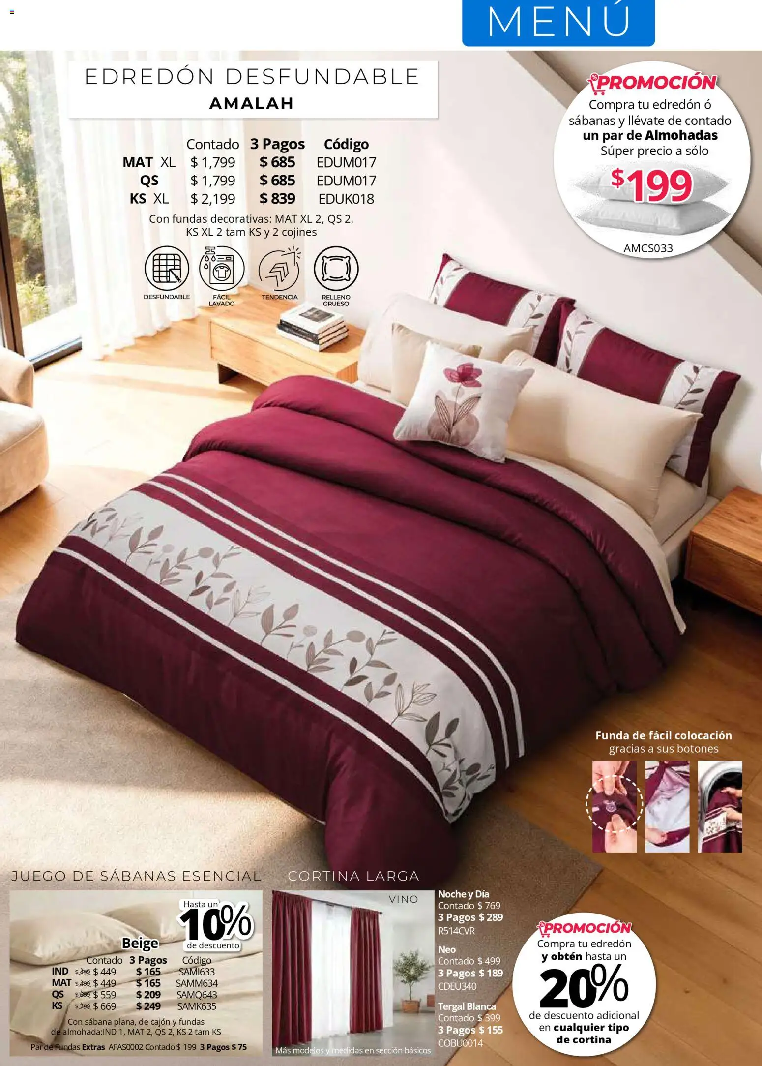 Nuevas ofertas de Colchas Concord válidas en toda la República Mexicana desde el 01.05.2026. ¡Encuentra las mejores ofertas en Colchas Concord catálogo! | Página: 14 | Productos: Juego, Funda, Vino, Sabanas