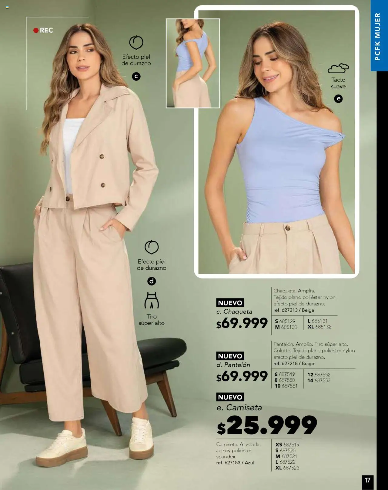 Pacifika revista - valida desde el 25.09.2025 | Página: 17 | Productos: Camiseta, Chaqueta, Durazno
