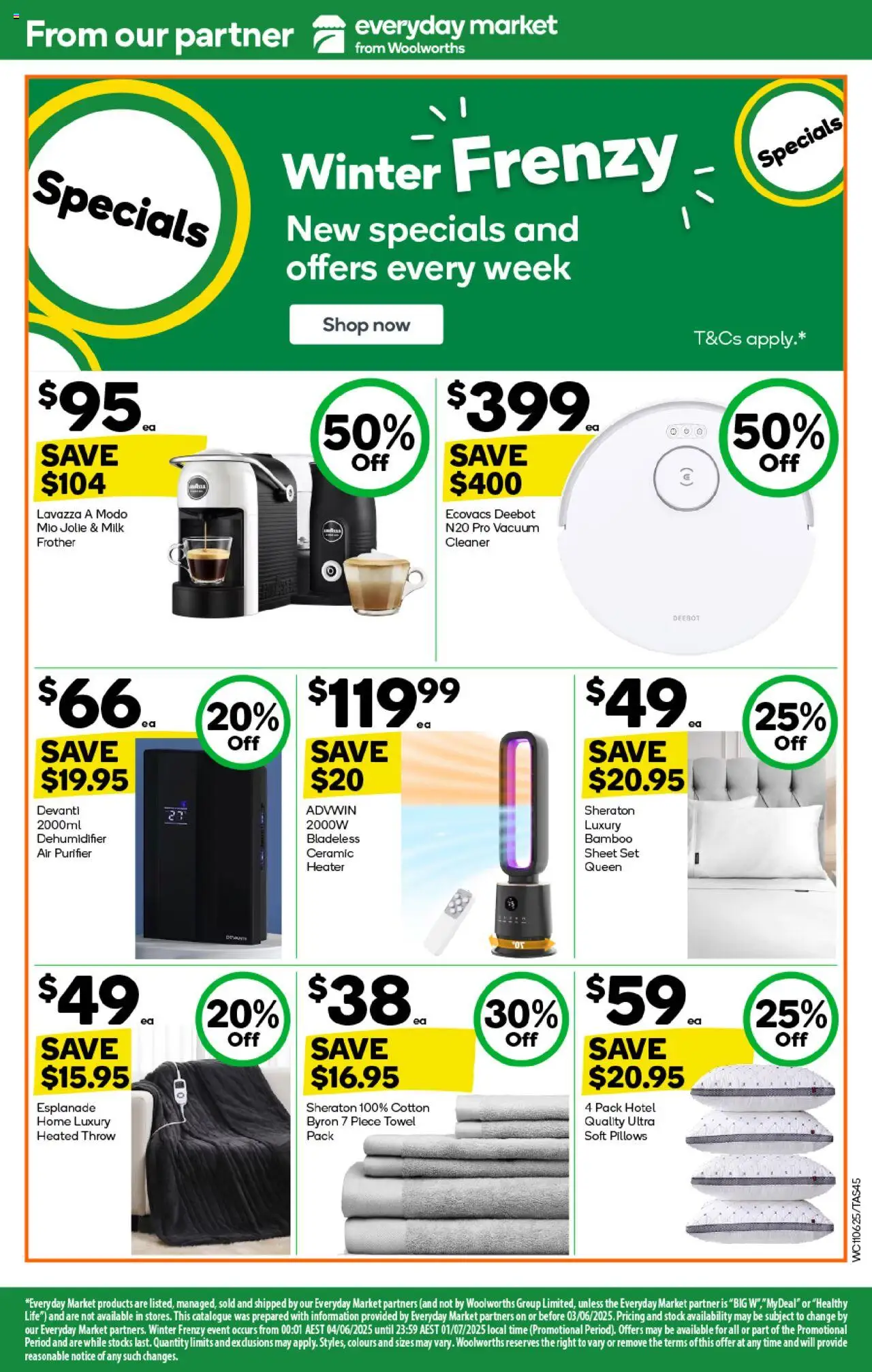 Woolworths catalogue - valid from 11.06.2025 | Page: 45 | Products: Cleaner, Milk, Dehumidifier, Air purifier