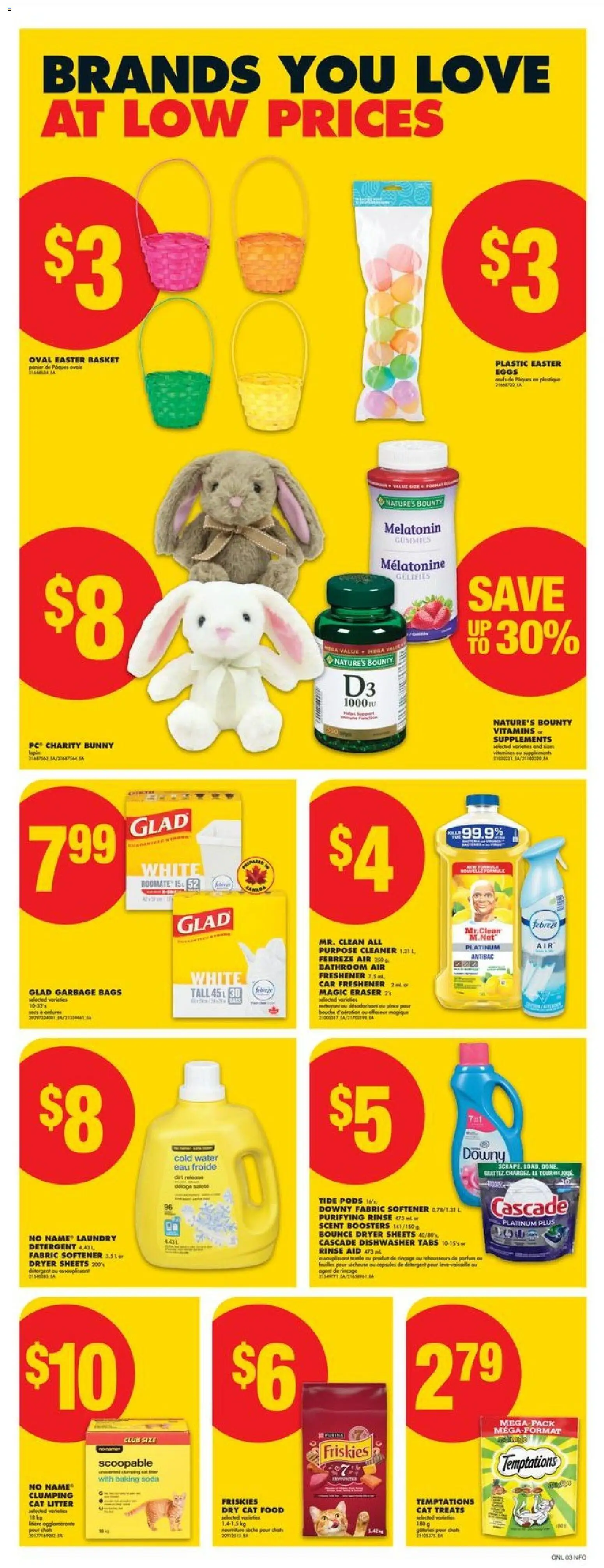 No Frills flyer valid from 12.03.2026 | Page: 7 | Products: Dishwasher, Fabric softener, Detergent, Basket