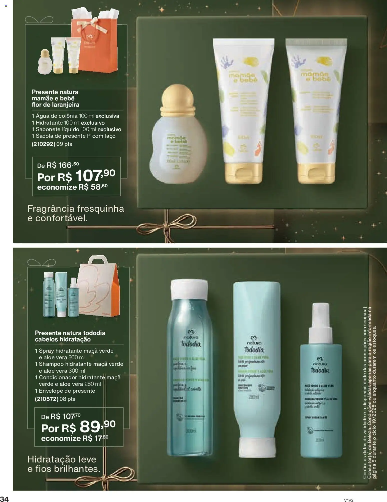 Natura Folheto - válido de 26.11.2025 | Página: 34 | Produtos: Shampoo, Fragrância, Condicionador, Sabonete líquido