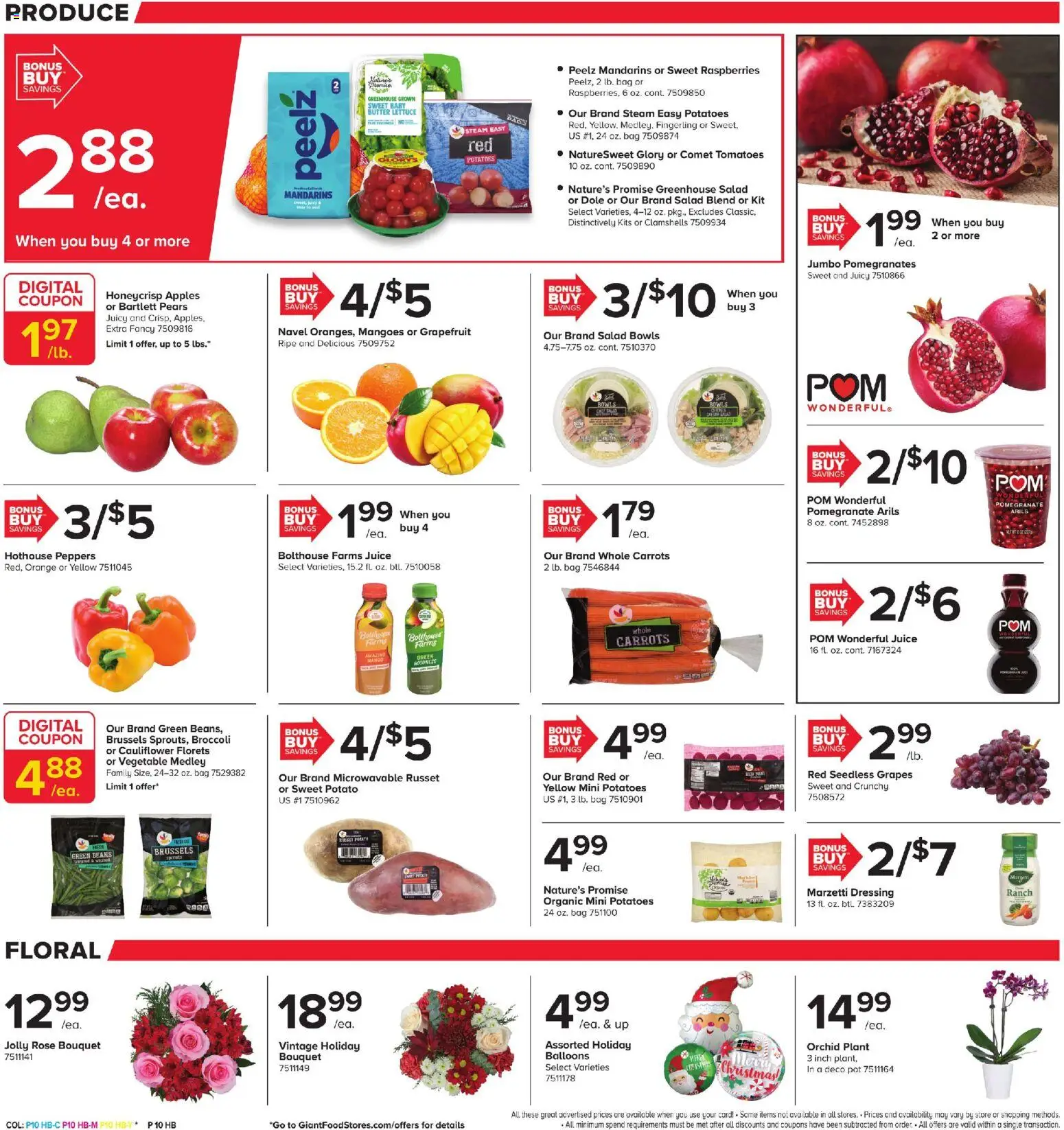 Giant Weekly Ad - valid from 12.12.2025 | Page: 8 | Products: Broccoli, Grapefruit, Potatoes, Grapes