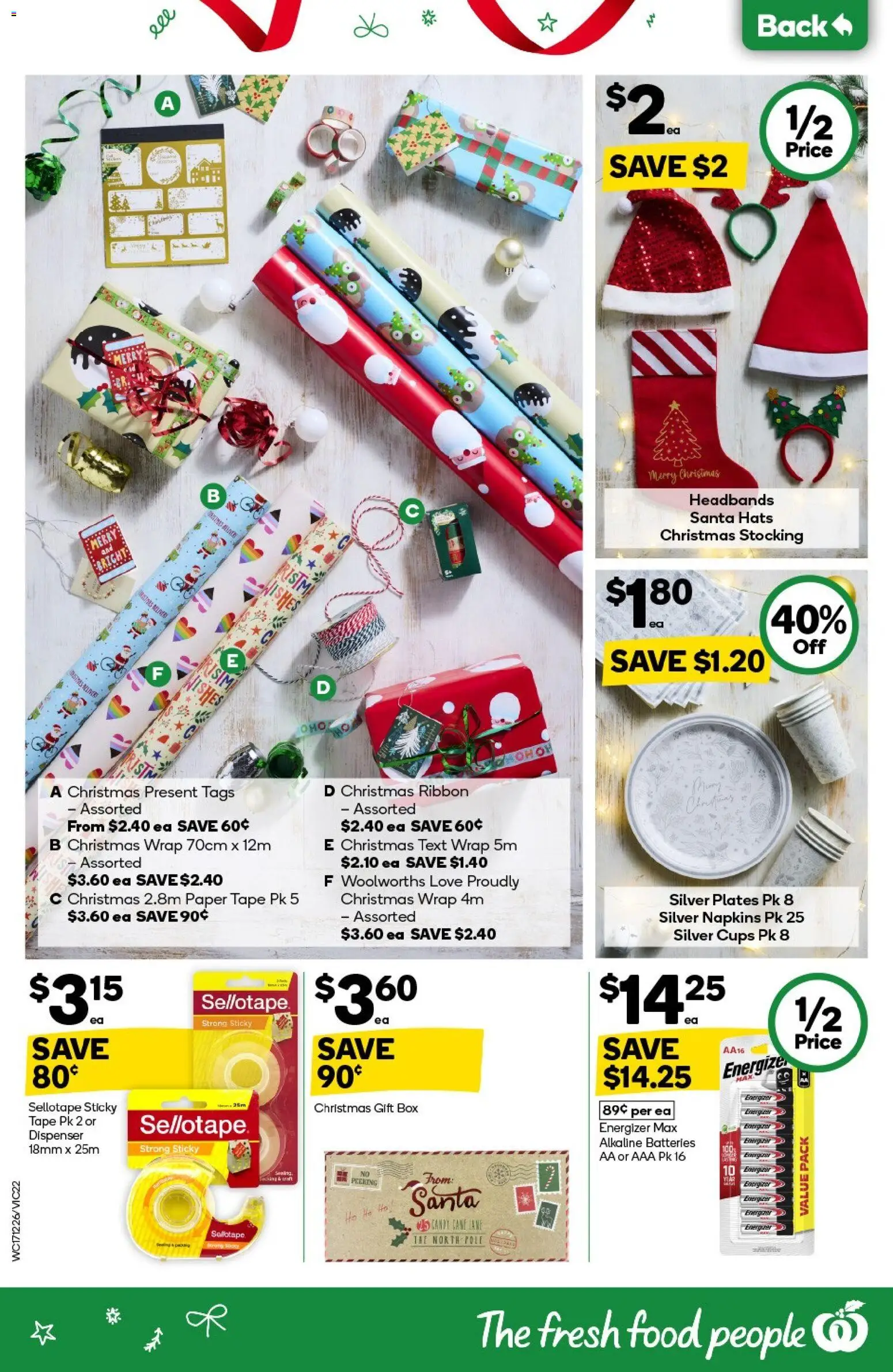 Woolworths catalogue - valid from 17.12.2025 | Page: 22 | Products: Box, Cups, Napkins, Batteries