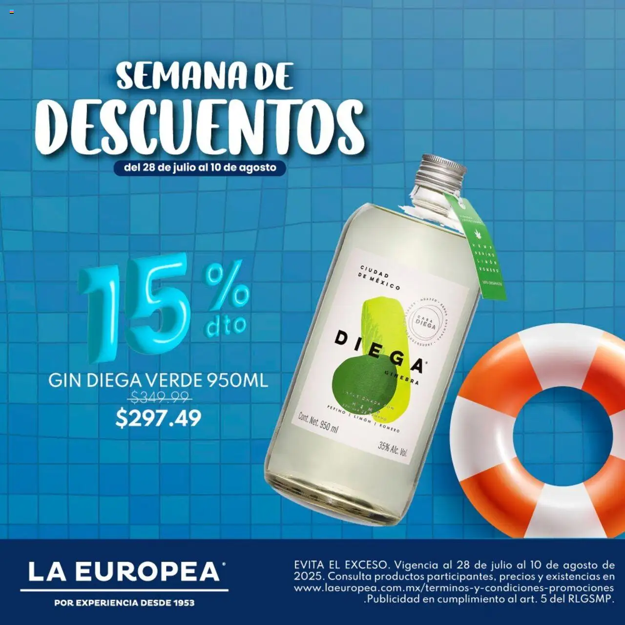 Nuevas ofertas de La Europea válidas en toda la República Mexicana desde el 28.07.2025. ¡Encuentra las mejores ofertas en La Europea - Catálogo Semana de Descuentos! | Página: 6 | Productos: Gin, Limón, Ginebra