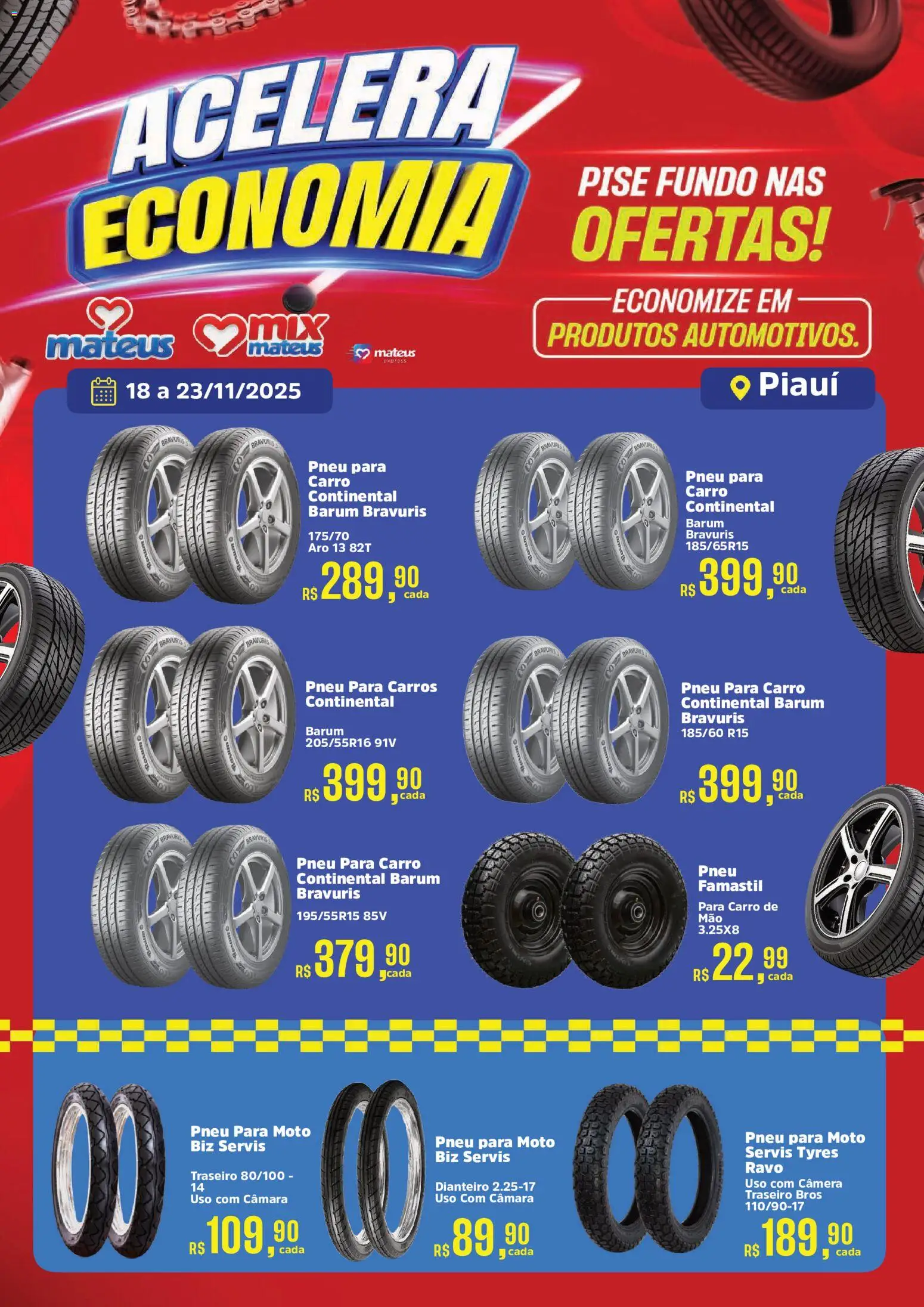 Mateus Folheto - válido de 18.11.2025 | Página: 1 | Produtos: Pneu, Câmera