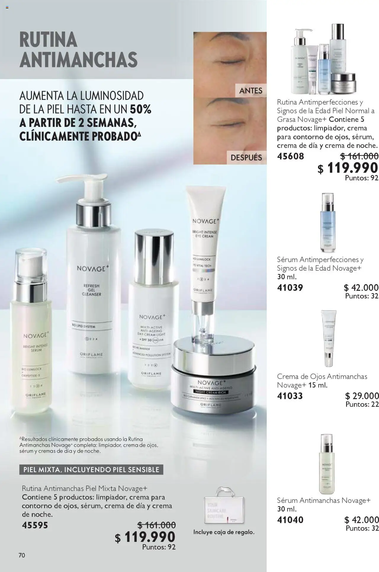Oriflame - Catálogo │ válido desde el 13.09.2025 | Página: 70 | Productos: Contorno, Caja, Crema, Serum