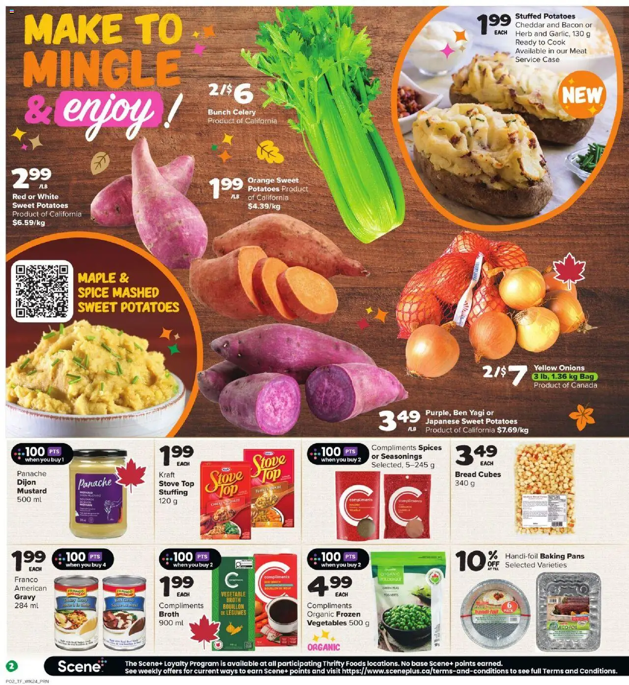 Thrifty Foods flyer valid from 09.10.2025 | Page: 3 | Products: Case, Bag, Stove, Bread