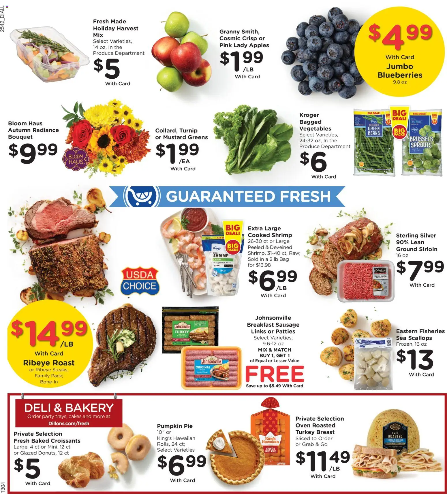 Dillons Weekly Ad - KS - valid from 19.11.2025 | Page: 7 | Products: Vegetables, Pumpkin Pie, Croissants, Bag