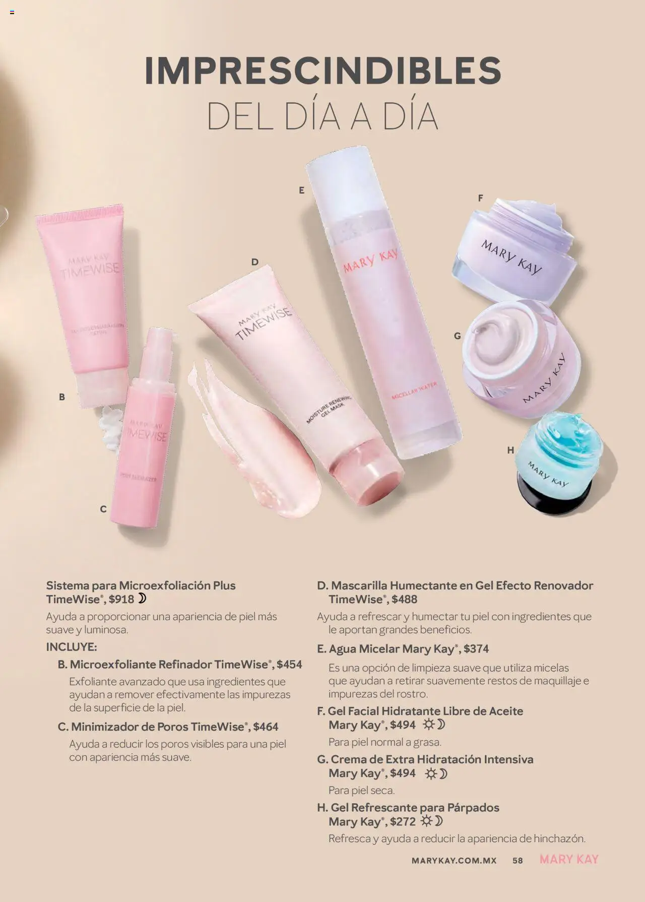 Nuevas ofertas de Mary Kay válidas en toda la República Mexicana desde el 01.07.2025. ¡Encuentra las mejores ofertas en Mary Kay catálogo! | Página: 58 | Productos: Agua, Aceite, Maquillaje, Agua micelar
