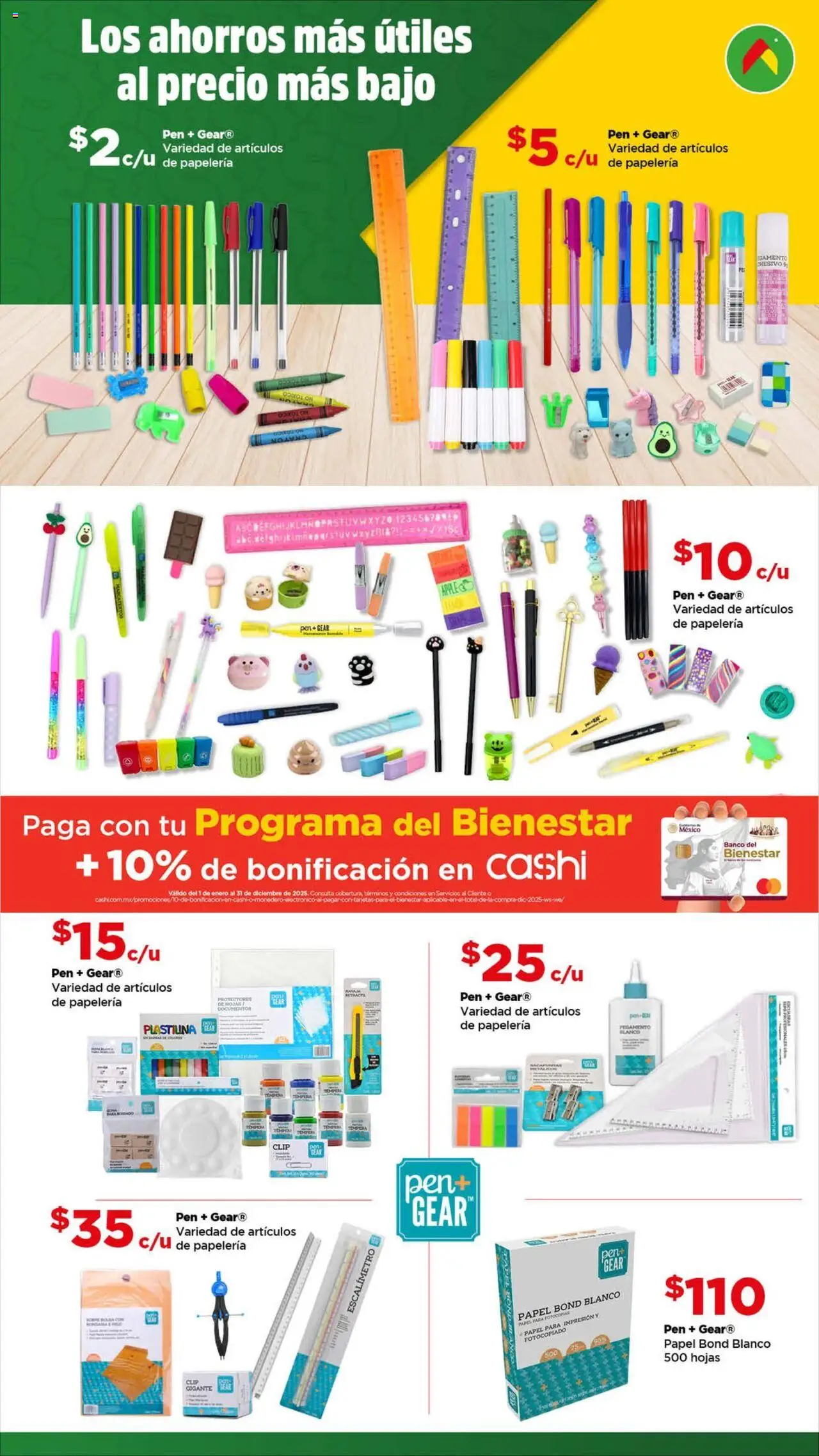Nuevas ofertas de Bodega Aurrerá válidas en toda la República Mexicana desde el 14.08.2025. ¡Encuentra las mejores ofertas en Bodega Aurrerá - Folleto - Ahorra mucho más este regreso a clases! | Página: 3 | Productos: Pegamento, Banco