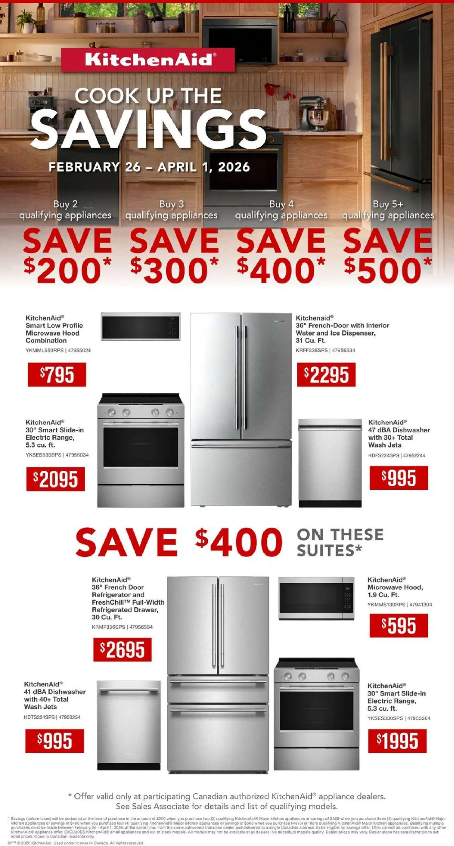 Leon's flyer valid from 26.02.2026 | Page: 1 | Products: Refrigerator, Dishwasher