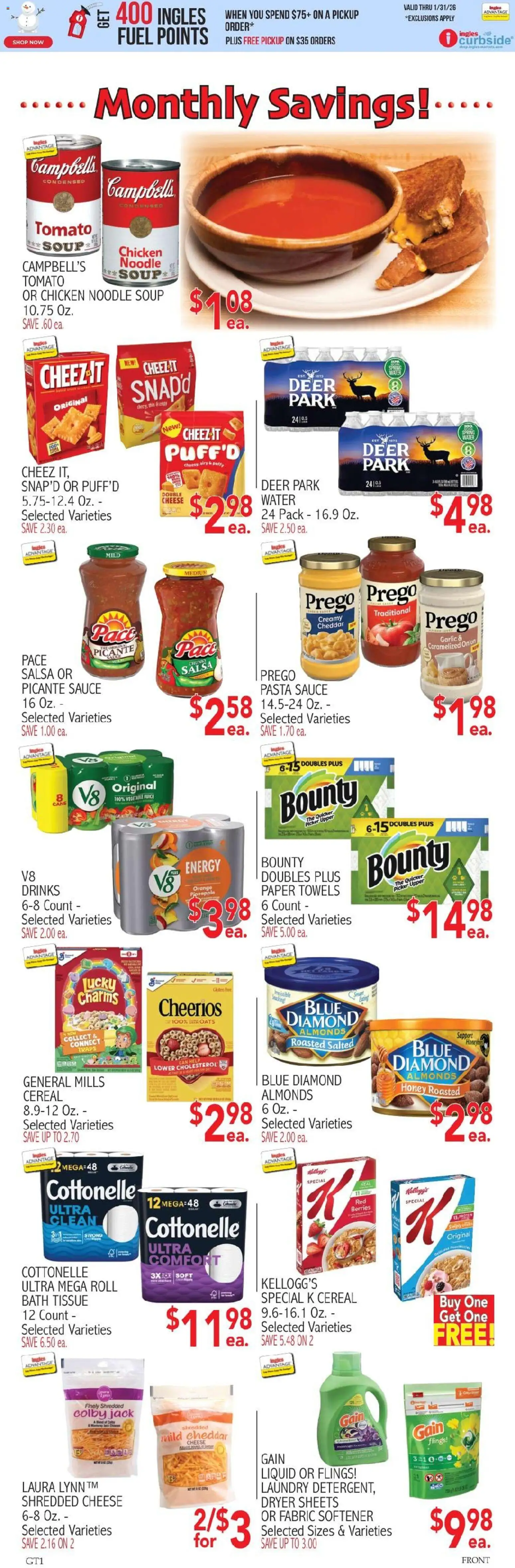 Ingles Weekly Ad - valid from 31.12.2025 | Page: 5 | Products: Berries, Pasta, Water, Sauce