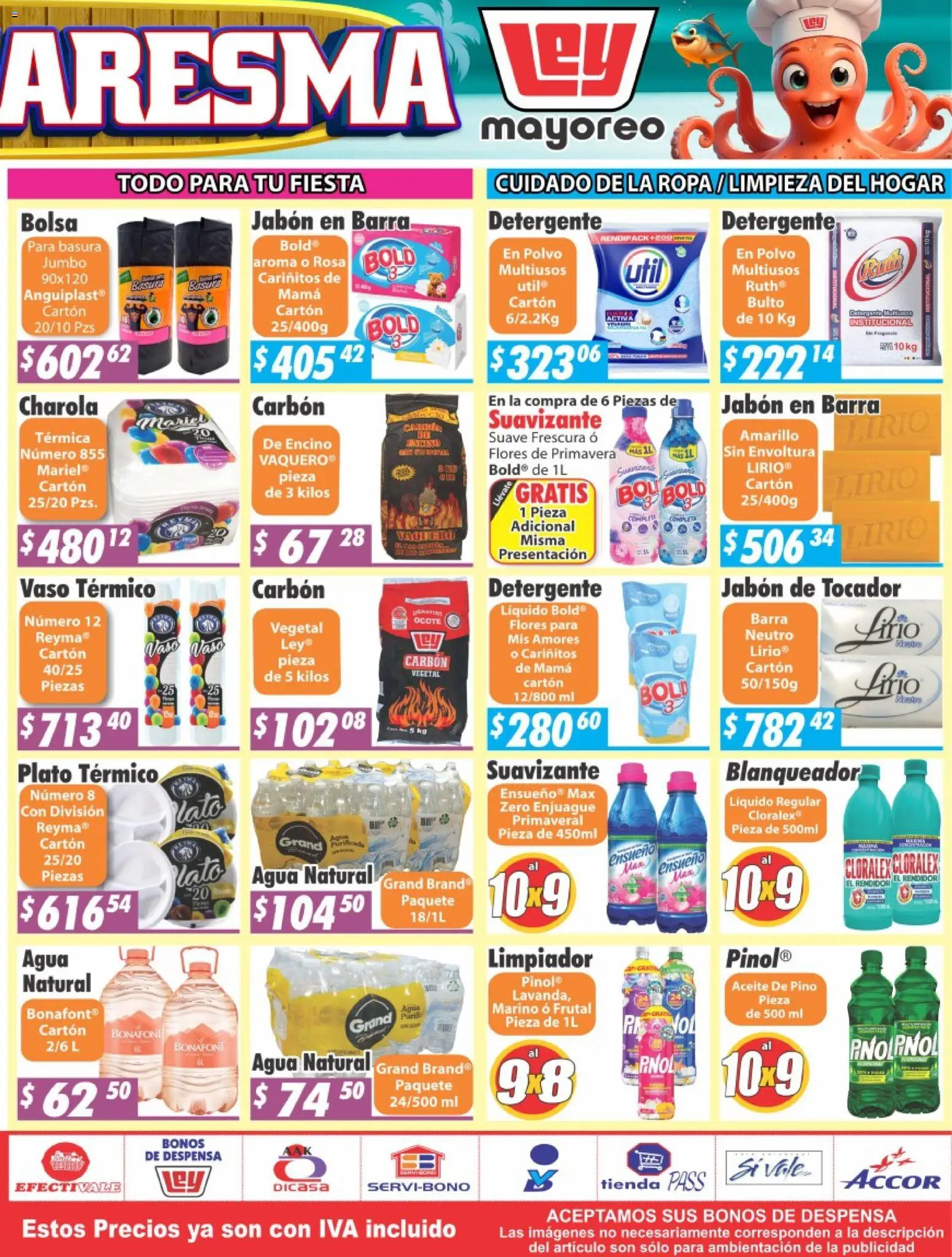 Nuevas ofertas de Casa Ley válidas en toda la República Mexicana desde el 02.03.2026. ¡Encuentra las mejores ofertas en Casa Ley folleto Durango! | Página: 2 | Productos: Agua, Suavizante, Barra, Polvo