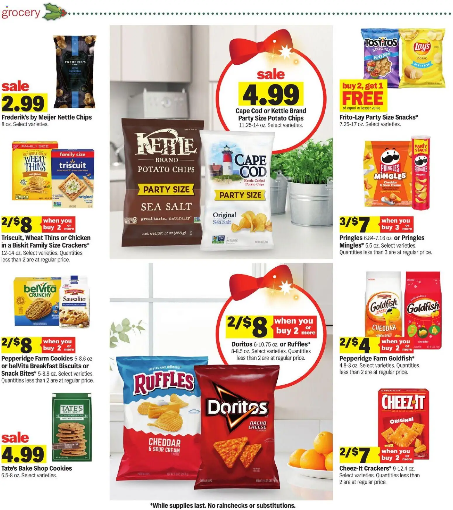 Meijer Weekly Ad - MI - valid from 12.11.2025 | Page: 14 | Products: Cheese, Chips, Cream, Kettle