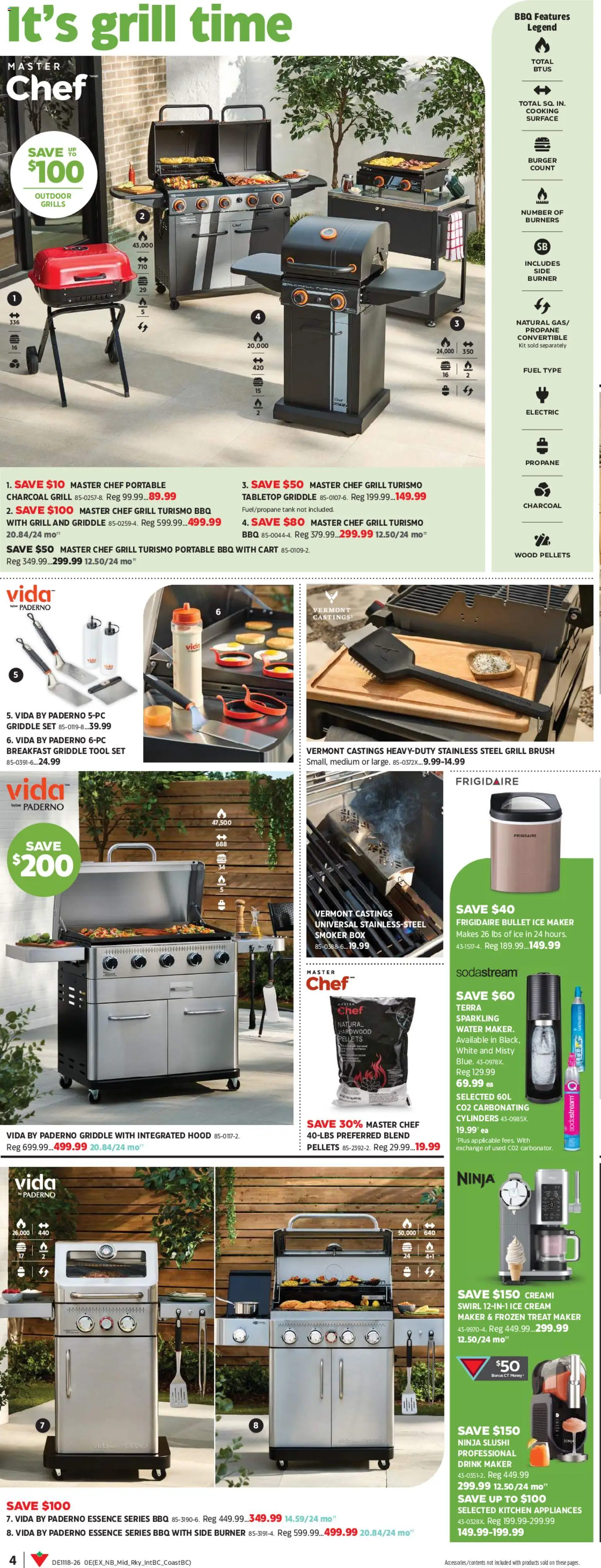 Canadian Tire flyer valid from 30.04.2026 | Page: 5 | Products: Ice cream, Grill, Brush, Box