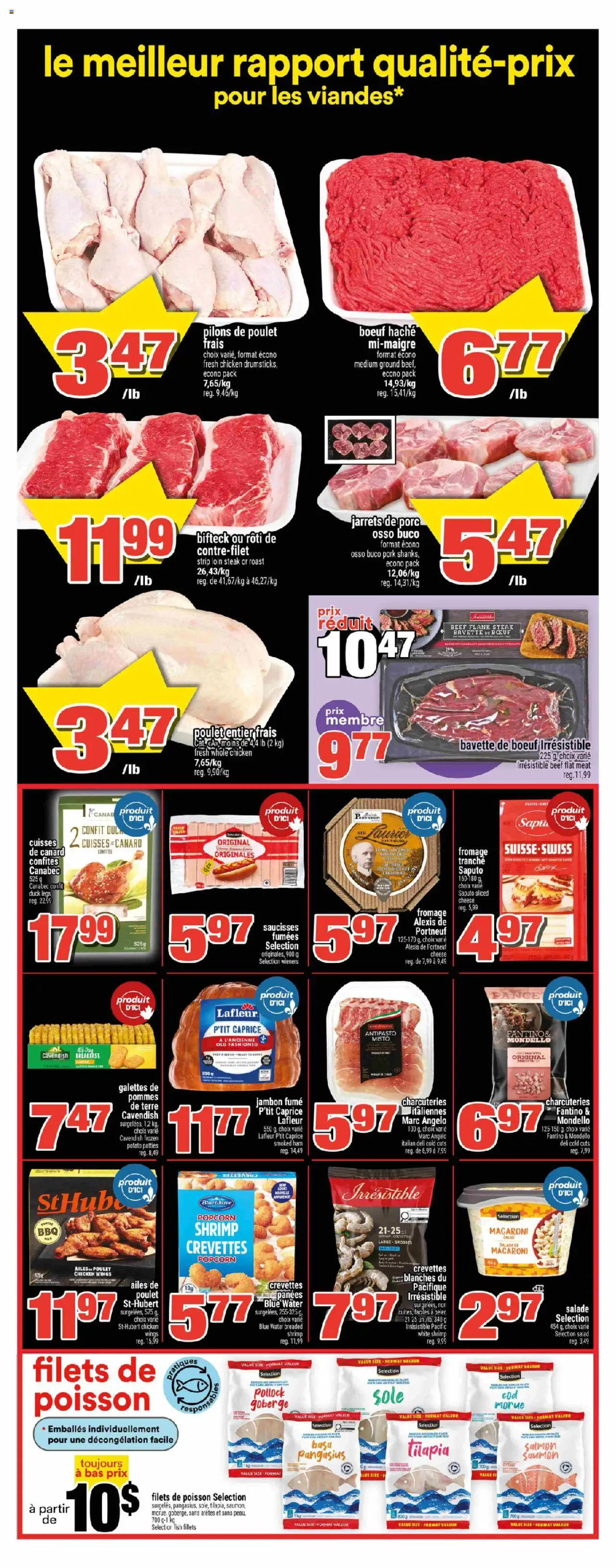 Super C flyer valid from 16.10.2025 | Page: 5 | Products: Fish, Beef, Salad, Pork