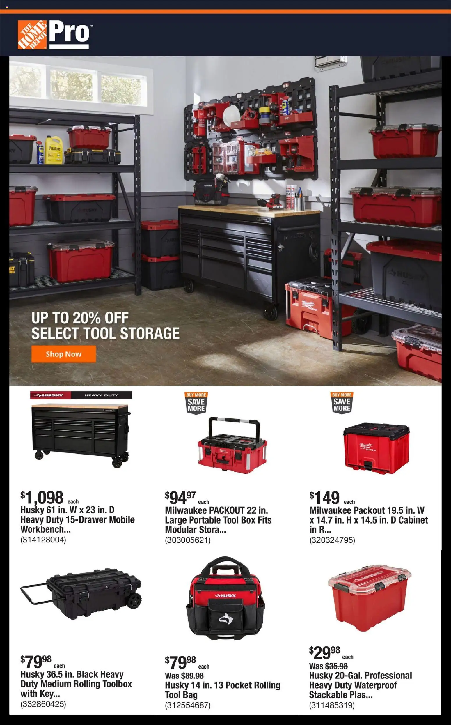 Home Depot Shop Pro Ad - NY - valid from 26.01.2026 | Page: 1 | Products: Box, Bag