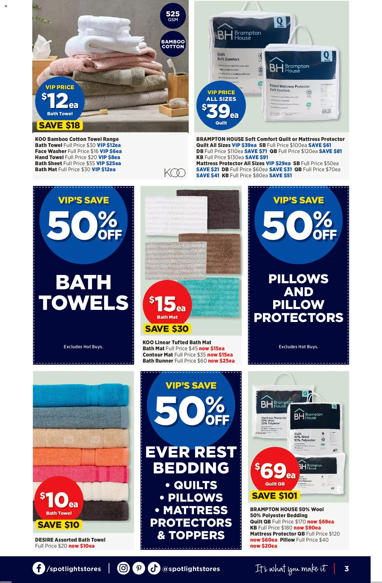 Spotlight catalogue - valid from 11.03.2026 | Page: 3 | Products: Towels, Contour, Mattress, Allergy