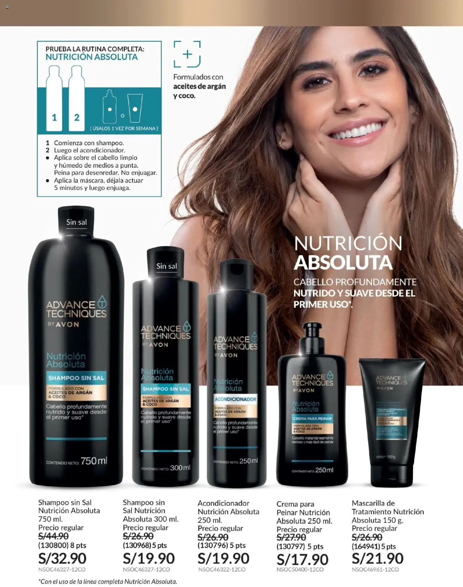 Catálogo Avon válido desde 01.01.2026 | Página: 153 | Productos: Shampoo, Acondicionador, Crema