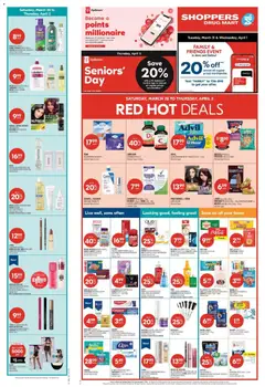 Preview of Shoppers weekly flyer / circulaire from shop Shoppers valid from 27.03.2026 | Page: 3 | Products: Cookies, Eyeliner, Lipstick, Chocolate