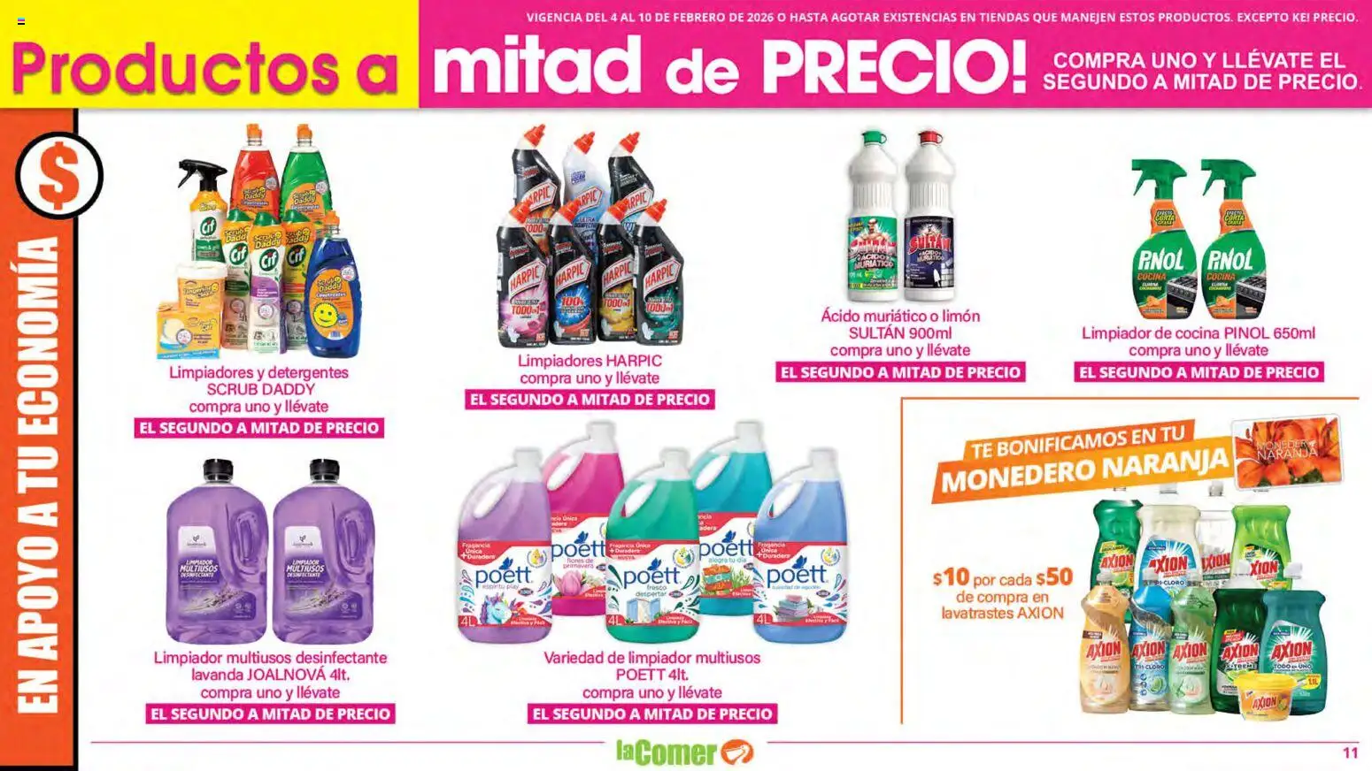Nuevas ofertas de La Comer válidas en toda la República Mexicana desde el 04.02.2026. ¡Encuentra las mejores ofertas en La Comer folleto! | Página: 11