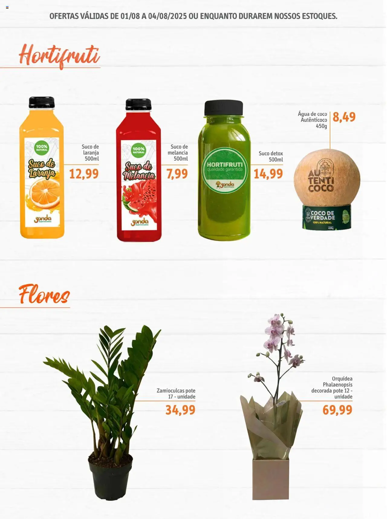 Sonda Folheto - válido de 01.08.2025 | Página: 5 | Produtos: Coco, Melancia, Água de coco, Autenticoco