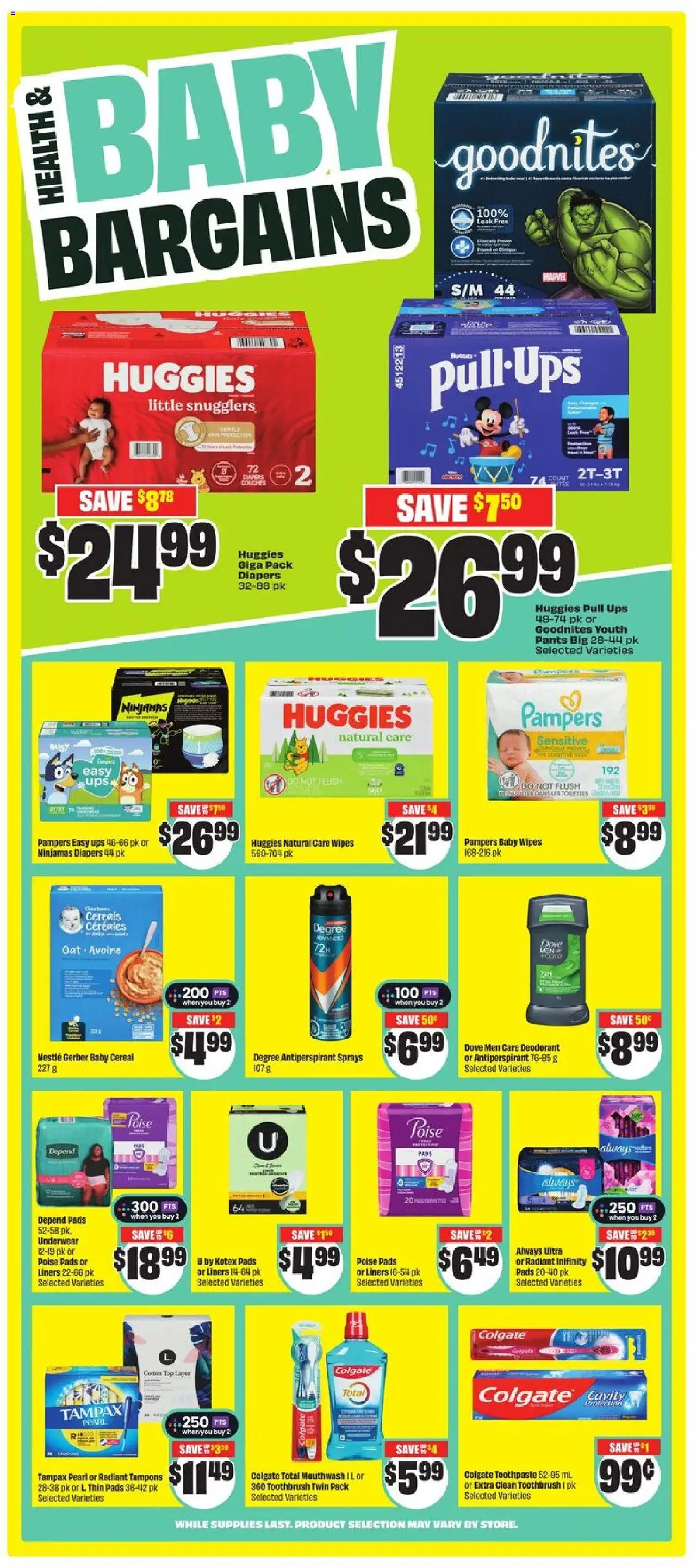 FreshCo flyer valid from 14.08.2025 | Page: 10 | Products: Cereals, Deodorant, Pants, Underwear