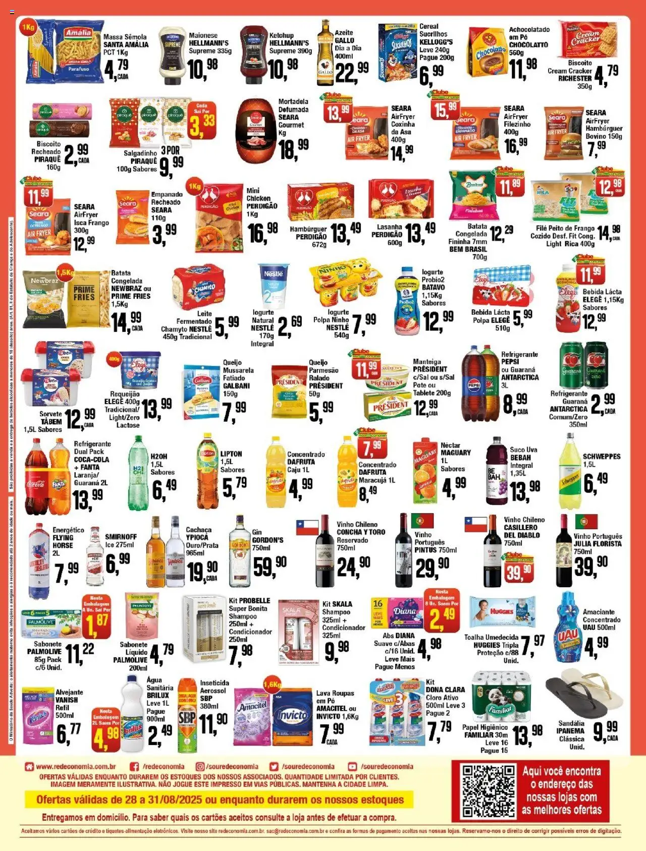 RedEconomia Folheto - válido de 28.08.2025 | Página: 2 | Produtos: Caju, Cloro, Condicionador, Sorvete