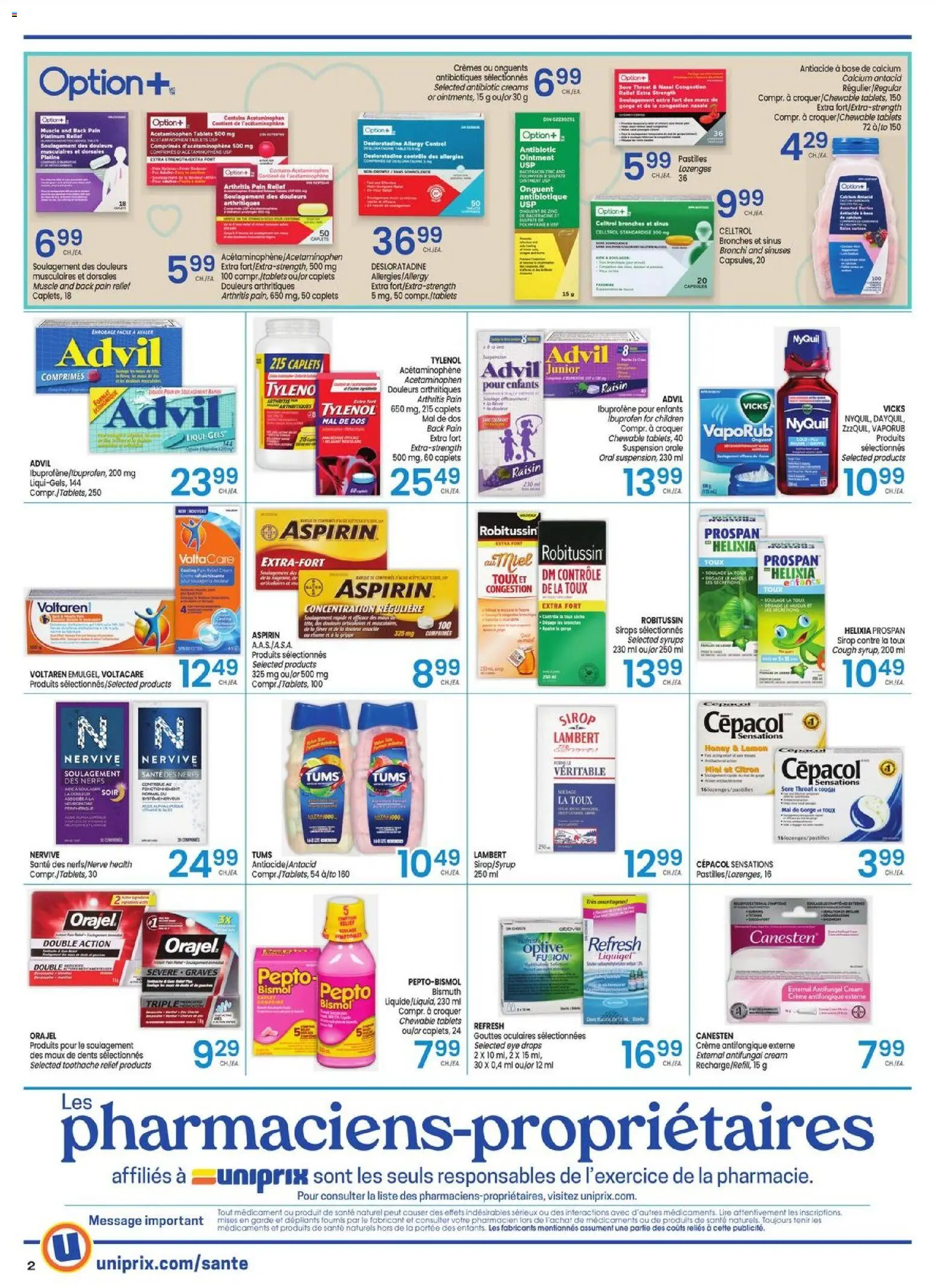 Uniprix flyer valid from 15.01.2026 | Page: 2 | Products: Cream