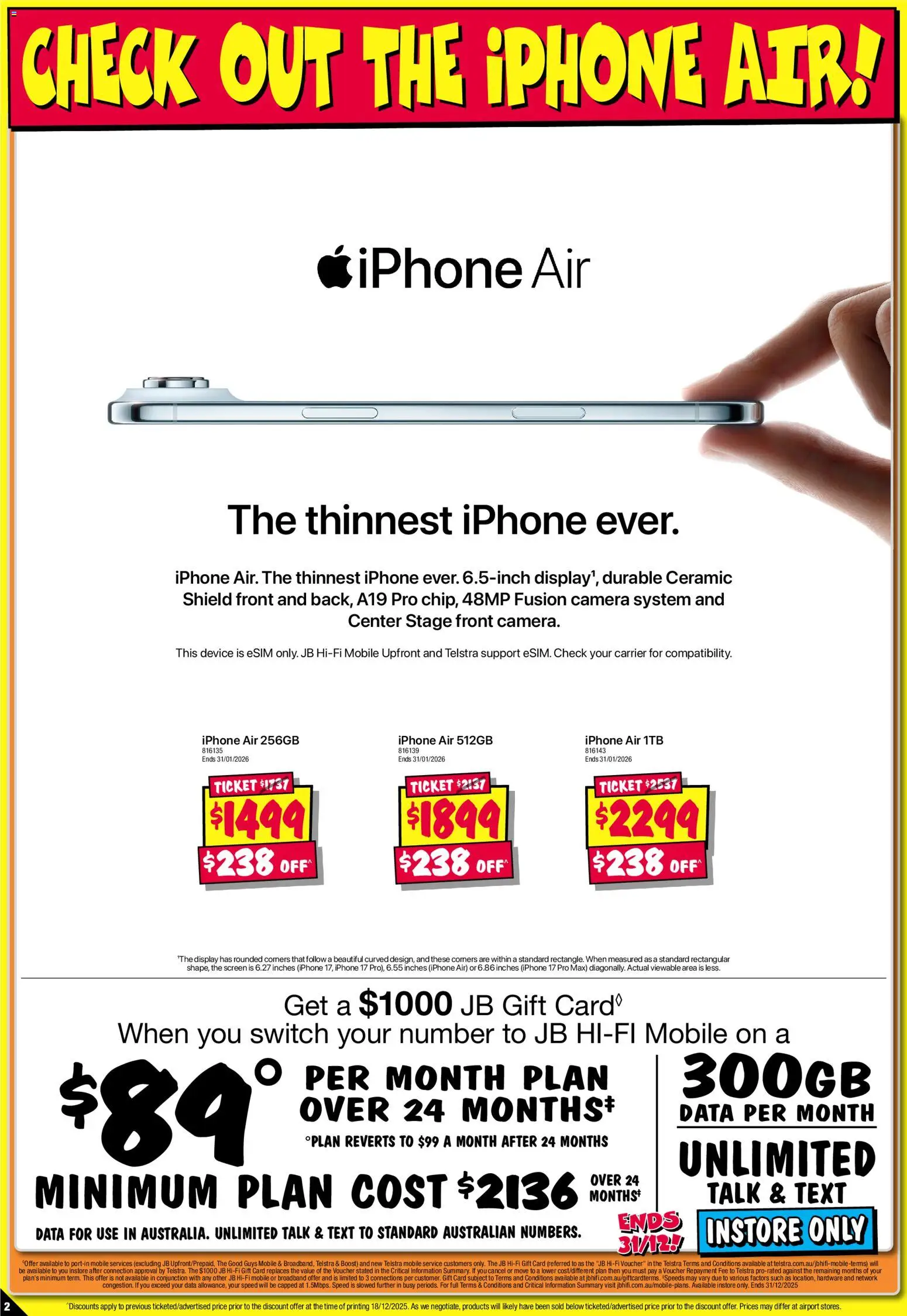 JB Hi-Fi catalogue - valid from 26.12.2025 | Page: 2 | Products: Device, Camera, Screen, Mobile