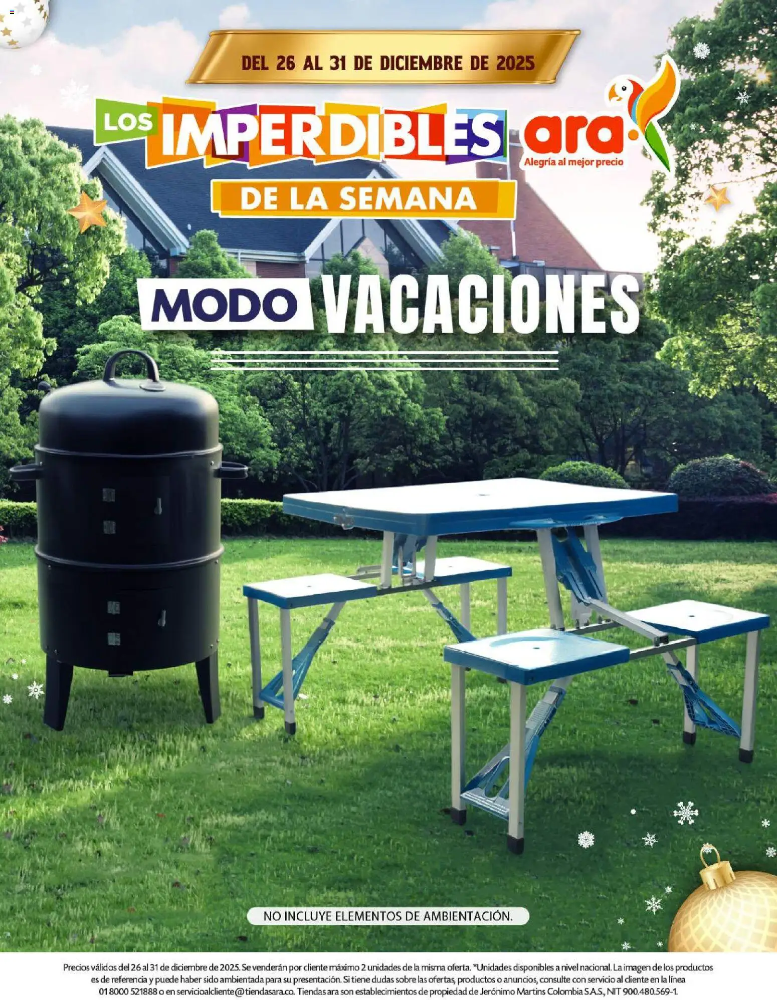 Ara revista - valida desde el 26.12.2025 | Página: 1 | Productos: Sobre