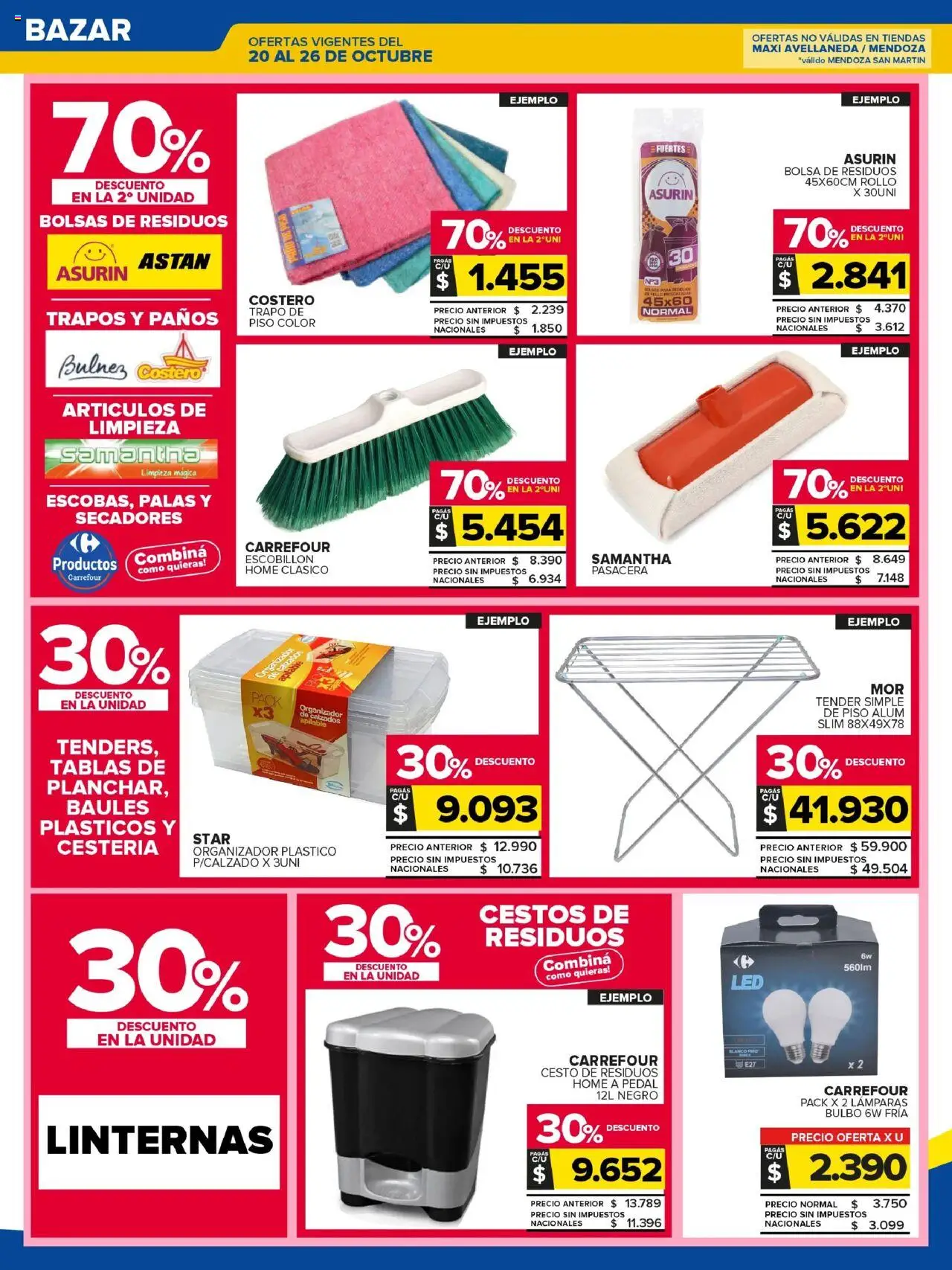 Carrefour Maxi catálogo - Chubut │ válido desde el 20.10.2025 | Página: 23 | Productos: Organizador, Bolsa, Tender, Escobillon