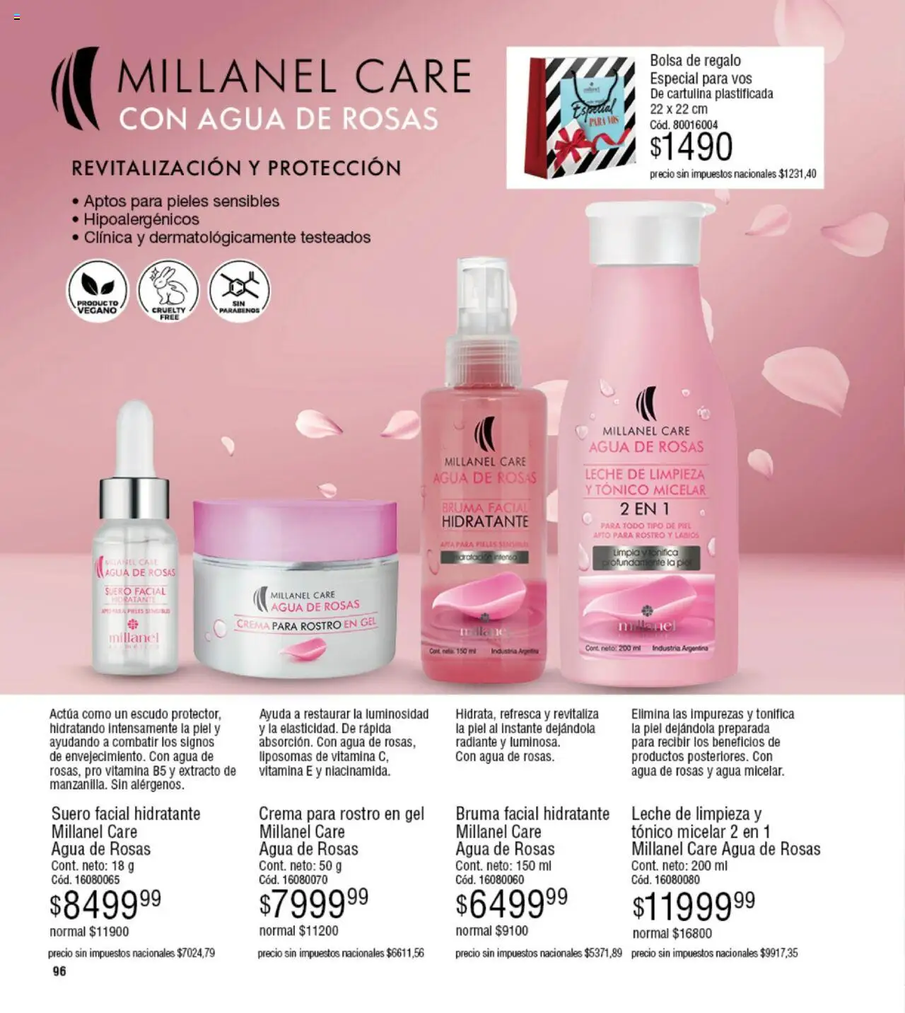 Millanel - Catálogo │ válido desde el 20.10.2025 | Página: 96 | Productos: Agua, Leche, Radiante, Crema