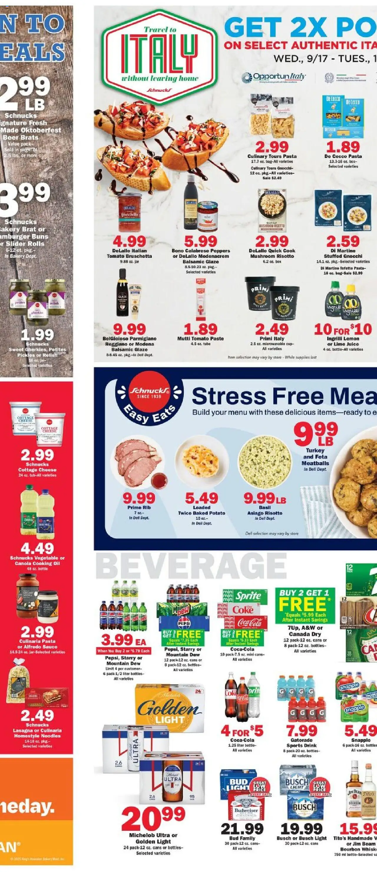 Schnucks Weekly Print Ad - MO - valid from 24.09.2025 | Page: 4 | Products: Cheese, Noodles, Sauce, Lime