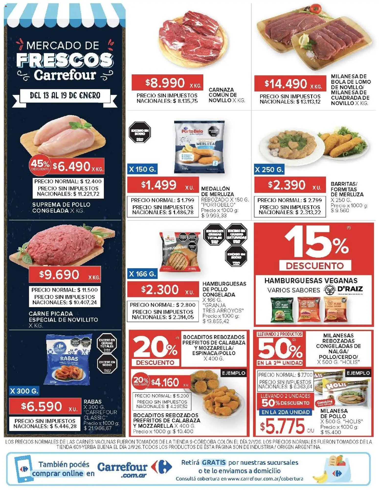 Carrefour Market catálogo │ válido desde el 13.01.2026 | Página: 16 | Productos: Pollo, Milanesa, Té