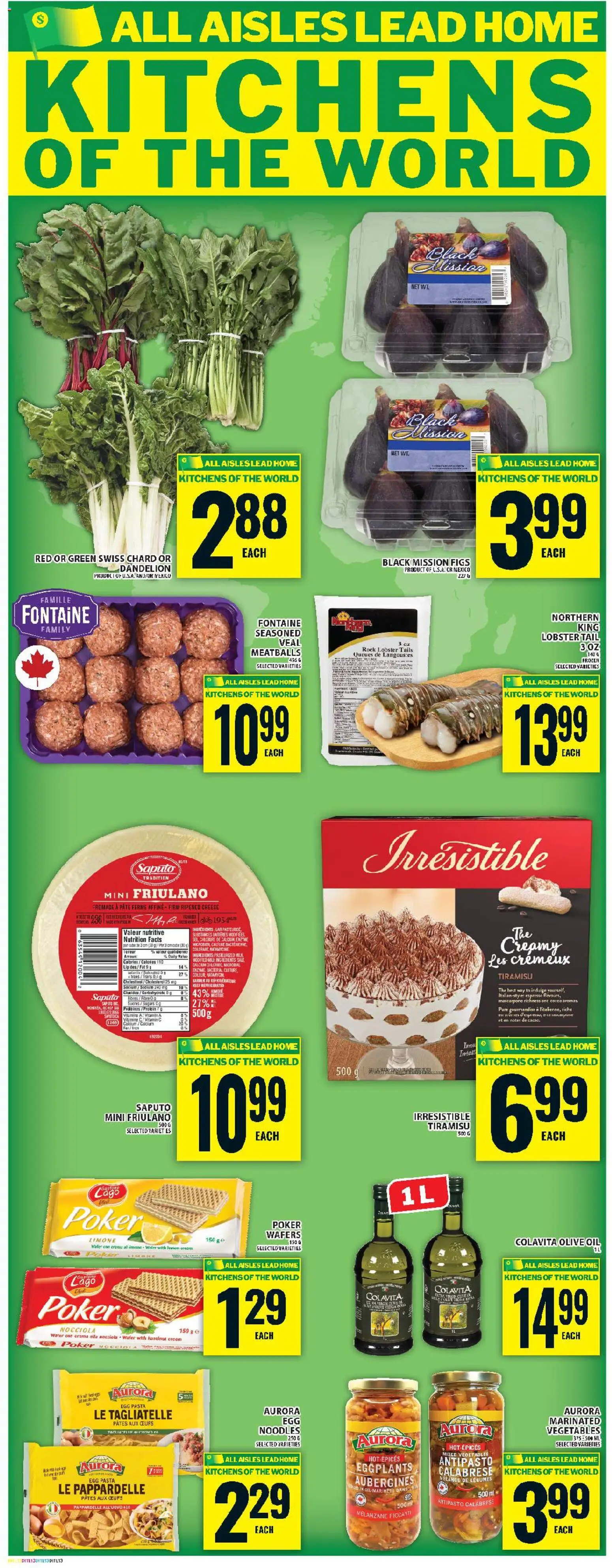 Food Basics flyer valid from 12.02.2026 | Page: 15 | Products: Noodles, Pasta, Cream, Oil